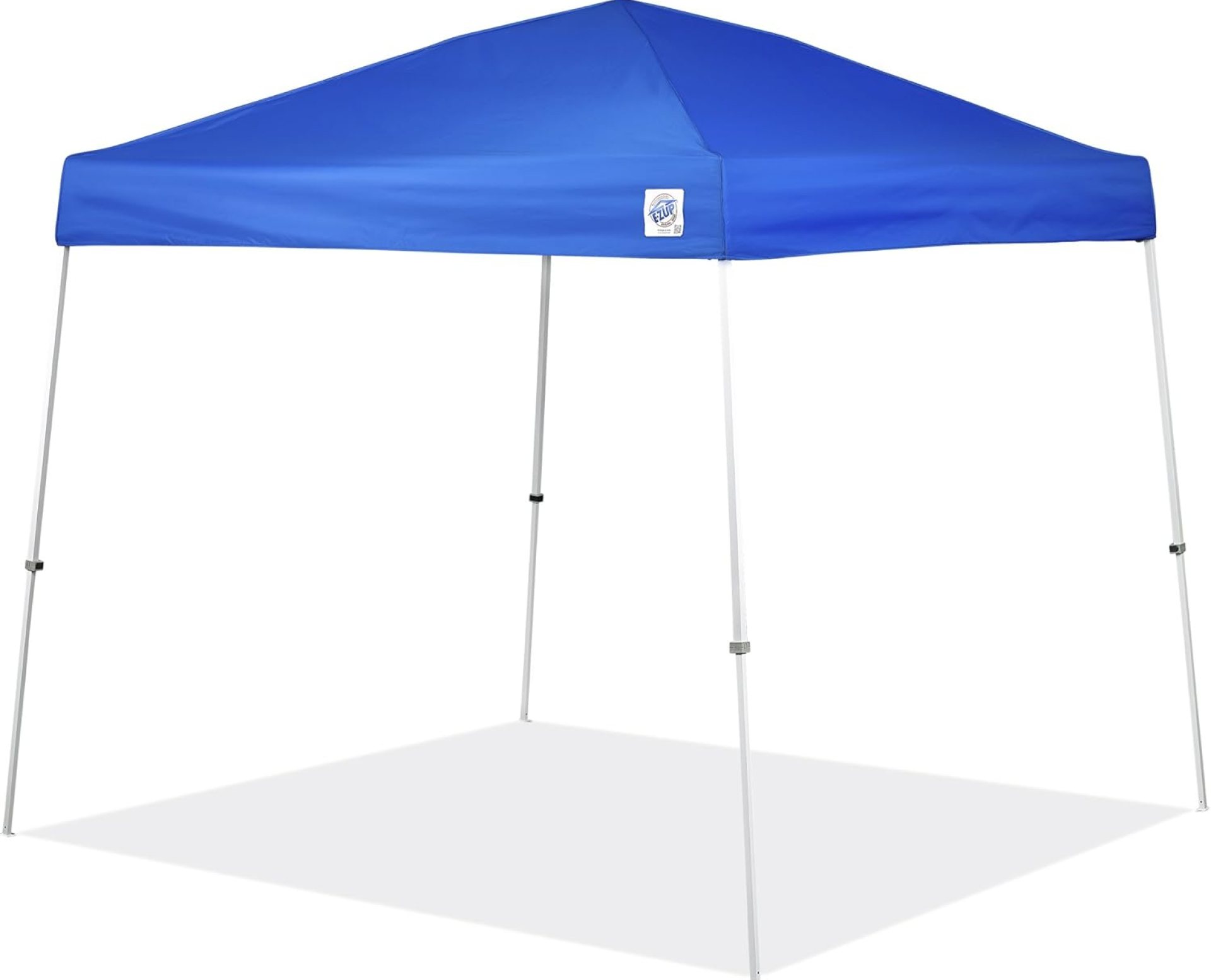 E-Z UP Sierra Instant Shelter Canopy, Angled Leg 12′ x 12′, Lightweight, White Powder-Coated Steel Frame and Clear Span Ceiling, Royal Blue E-Z UP Sierra Instant Shelter Canopy, Angled Leg 12′ x 12′, Lightweight, White Powder-Coated Steel Frame and Clear Span Ceiling, Royal Blue