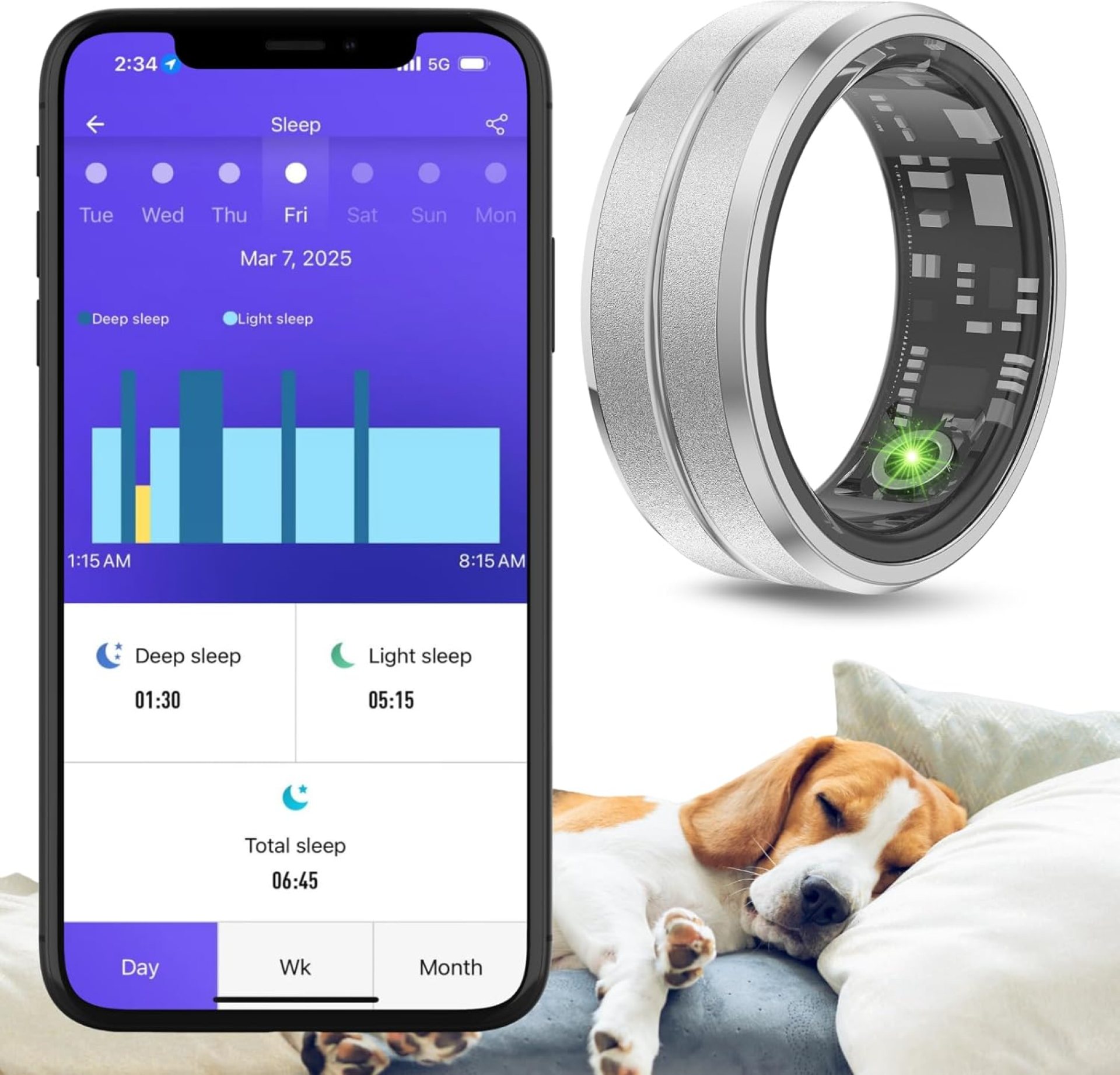 Smart Ring for Women Men Health Fitness Tracker with Heart Rate SpO2 Sleep & Activity Monitor IP68 Waterproof No Subscription iPhone & Android (Silver, #8-57.0mm/2.24”) Smart Ring for Women Men Health Fitness Tracker with Heart Rate SpO2 Sleep & Activity Monitor IP68 Waterproof No Subscription iPhone & Android (Silver, #8-57.0mm/2.24”)