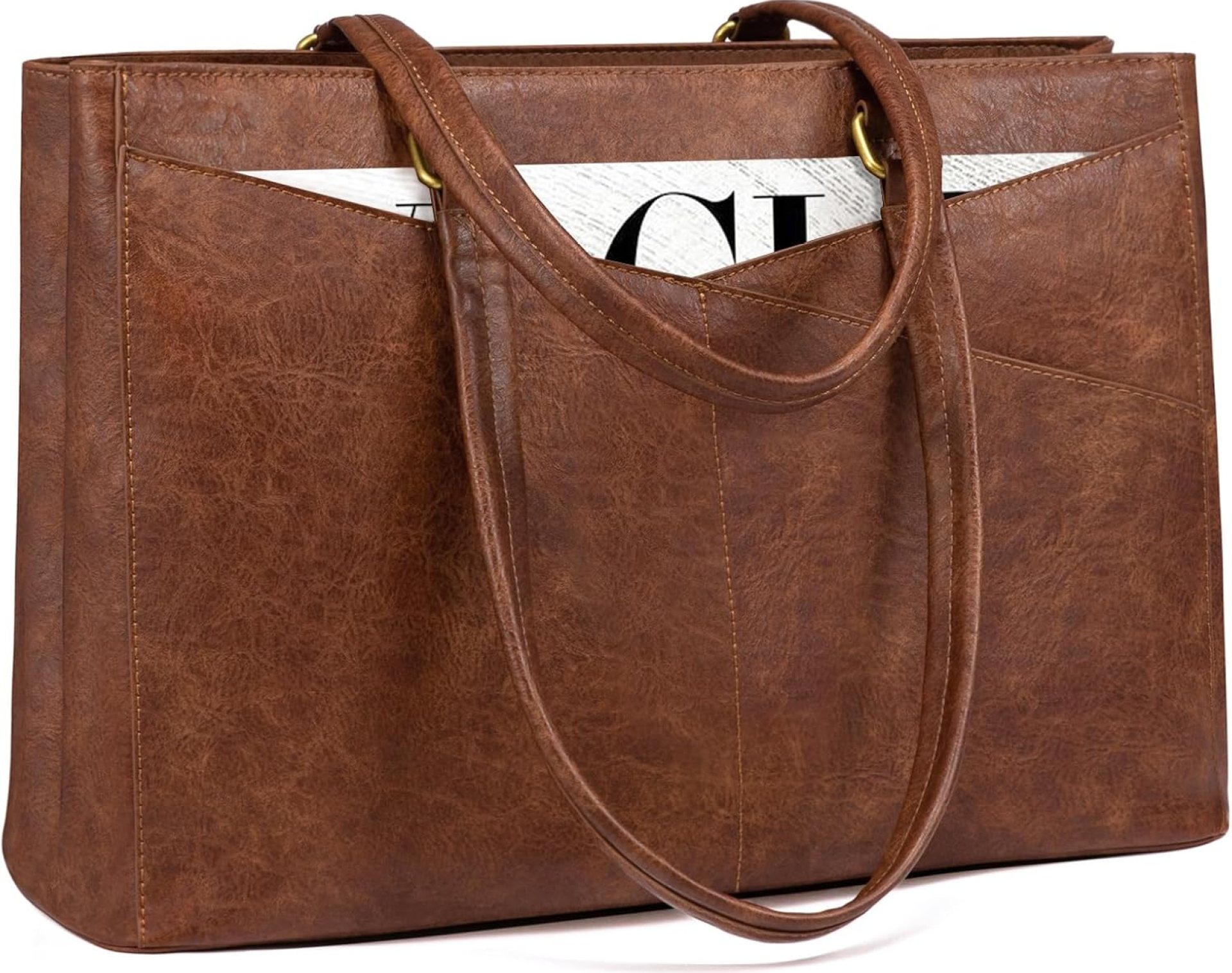 LOVEVOOK Laptop Bag for Women,15.6 Inch Laptop Tote Bag for Women,Vintage Leather Work Tote Bags Computer Business Teacher Bag,Waterproof Office Briefcase LOVEVOOK Laptop Bag for Women,15.6 Inch Laptop Tote Bag for Women,Vintage Leather Work Tote Bags Computer Business Teacher Bag,Waterproof Office Briefcase