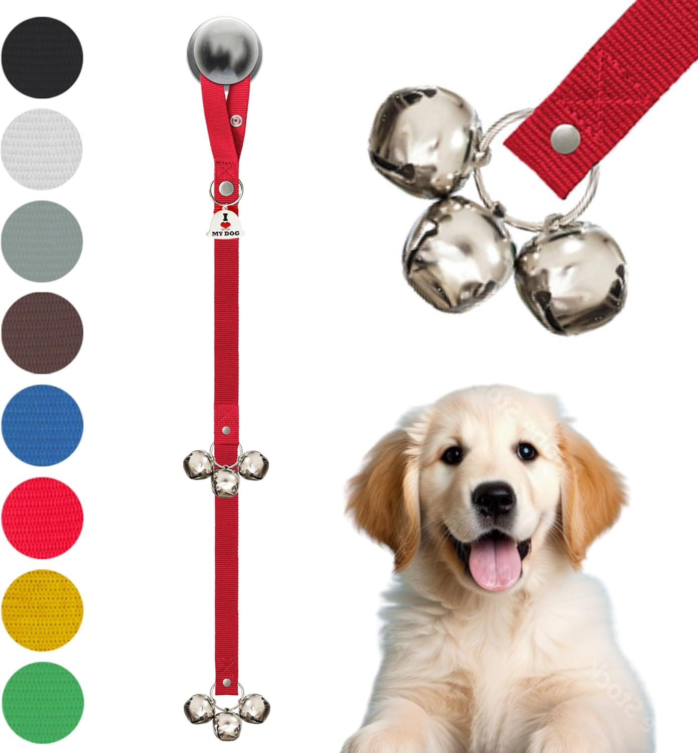 Caldwell’s Pet Supply Co. Dog Potty Bells, Dog Door Bell, Bells to Go Outside, Potty Training Bell, Dogs Doorbell, Dogs Potty Doorbell, Ring to Go Pee, All Breed Puppy Training Tool Caldwell’s Pet Supply Co. Dog Potty Bells, Dog Door Bell, Bells to Go Outside, Potty Training Bell, Dogs Doorbell, Dogs Potty Doorbell, Ring to Go Pee, All Breed Puppy Training Tool