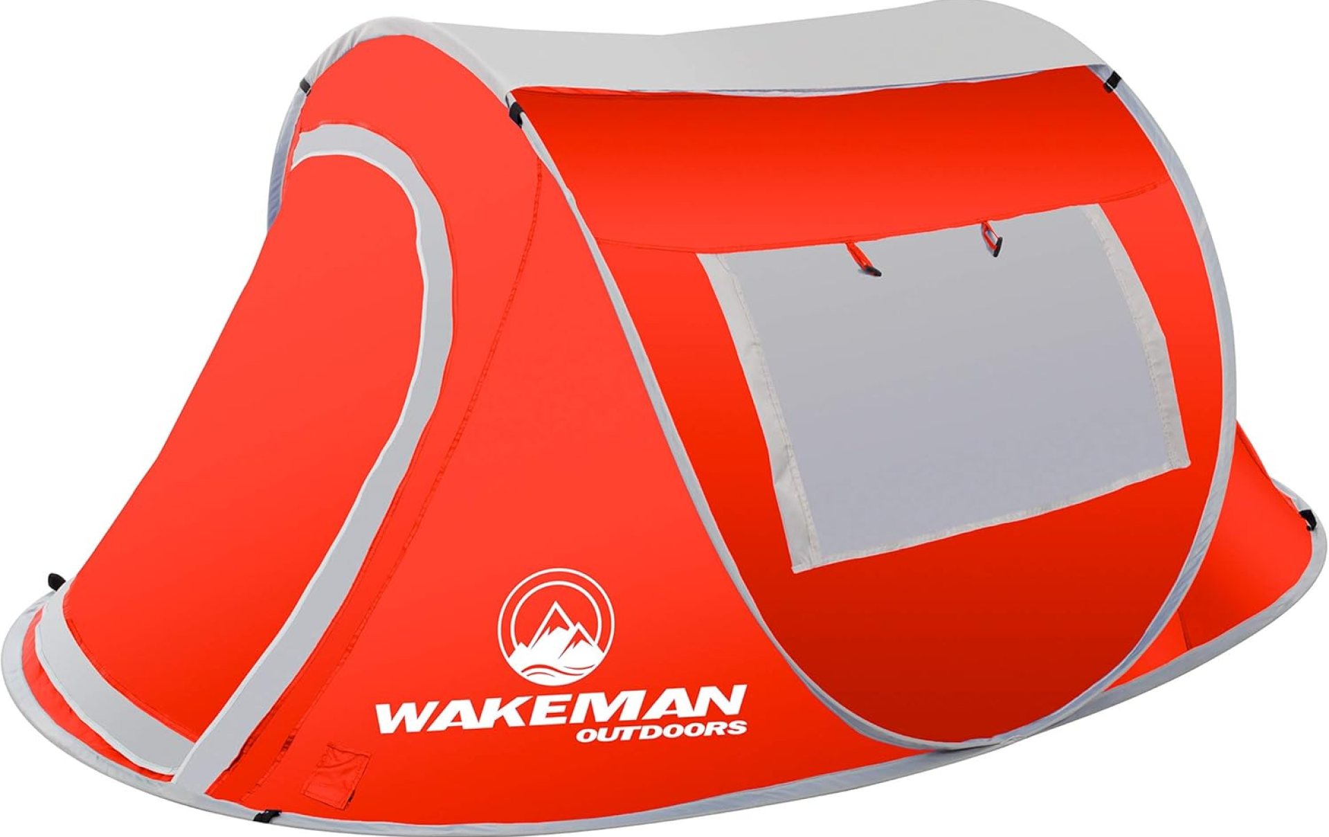 2 Person Pop Up Tent with Dual-Layer Door and Carry Bag – Water-Resistant Tent for Camping, Hiking, or Beach Use by Wakeman Outdoors 2 Person Pop Up Tent with Dual-Layer Door and Carry Bag – Water-Resistant Tent for Camping, Hiking, or Beach Use by Wakeman Outdoors