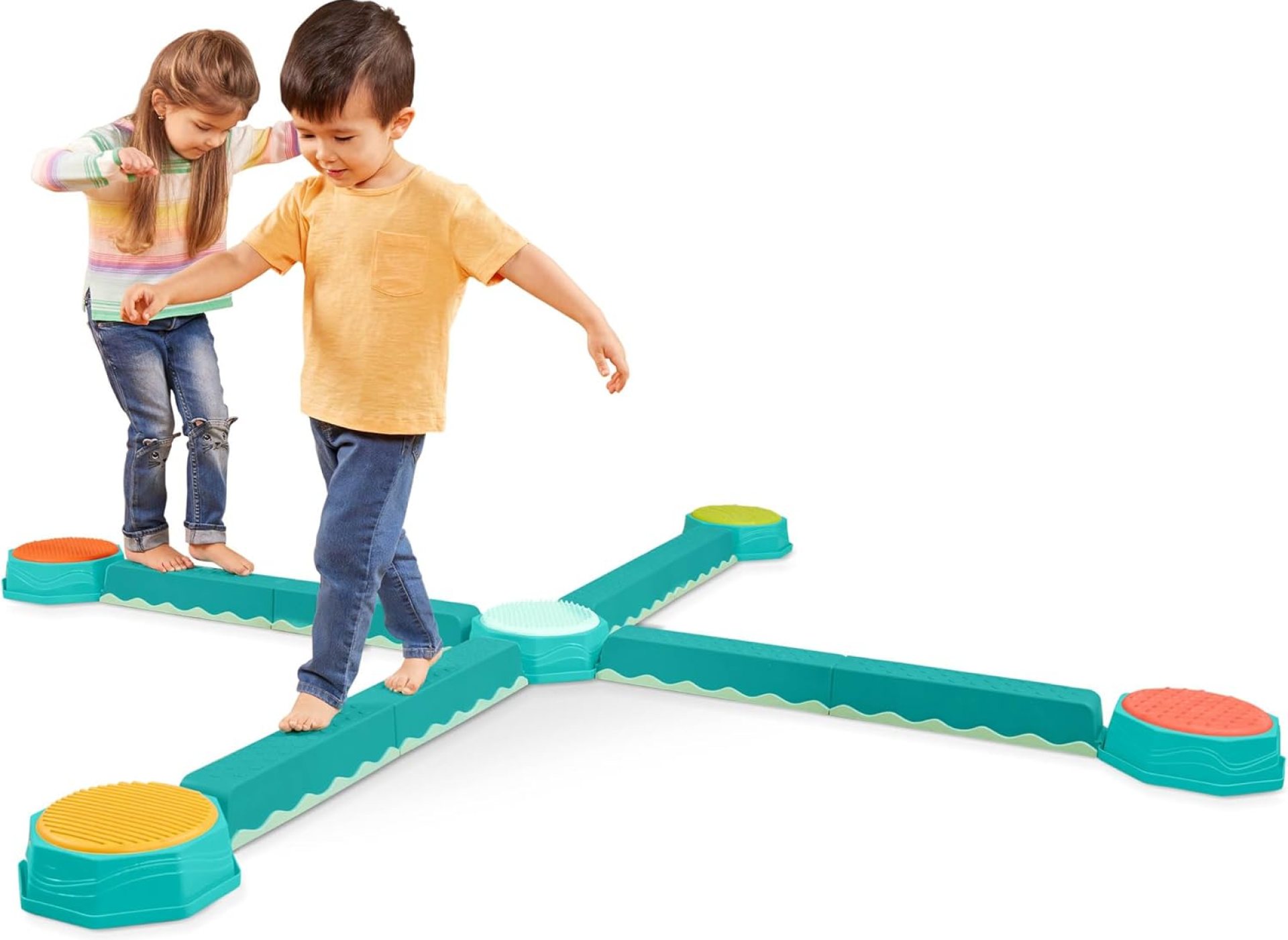 B. Toys – Balance Beam for Kids – Interlocking Balancing Beams – 5 Sensory Pads & 8 Beams – Active Play for Toddlers, Kids – 3 Years + – Balance & Build Set B. Toys – Balance Beam for Kids – Interlocking Balancing Beams – 5 Sensory Pads & 8 Beams – Active Play for Toddlers, Kids – 3 Years + – Balance & Build Set