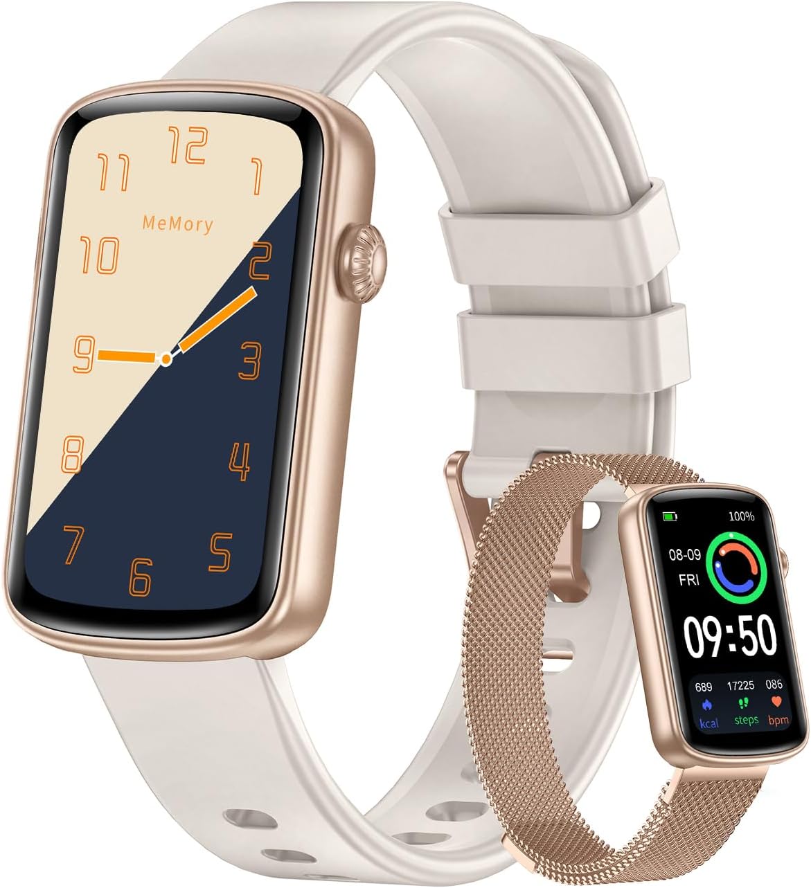 RUIMEN Fitness Tracker, Fitness Watches for Women Men with Heart Rate Monitor Blood Oxygen Sleep Tracker Pedometer, 1.47″ Smart Watch Step Calorie Counter for Android iOS IP68 Waterproof (Starlight) RUIMEN Fitness Tracker, Fitness Watches for Women Men with Heart Rate Monitor Blood Oxygen Sleep Tracker Pedometer, 1.47″ Smart Watch Step Calorie Counter for Android iOS IP68 Waterproof (Starlight)