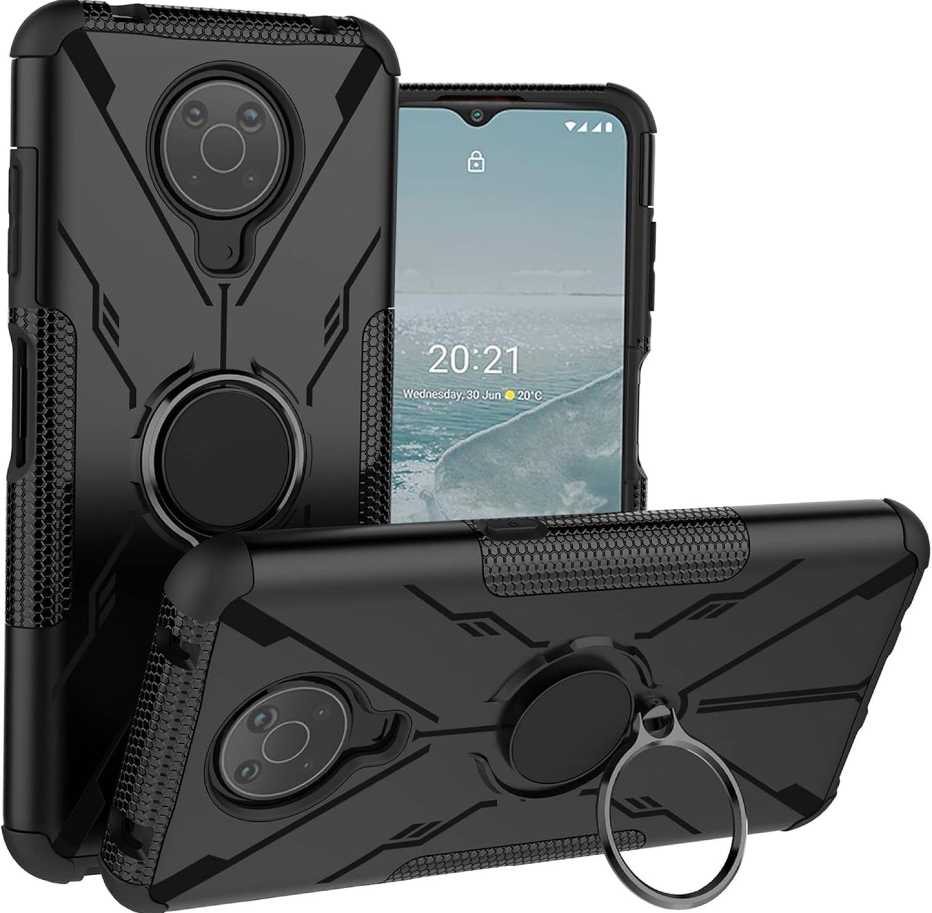 Compatible with Nokia G10 case,Nokia G20 case,360° Rotation Ring Holder Kickstand Military Grade Shockproof Cover for Nokia G10 / Nokia G20 Smartphone(Not Applicable Nokia G11 / G21,Black Compatible with Nokia G10 case,Nokia G20 case,360° Rotation Ring Holder Kickstand Military Grade Shockproof Cover for Nokia G10 / Nokia G20 Smartphone(Not Applicable Nokia G11 / G21,Black