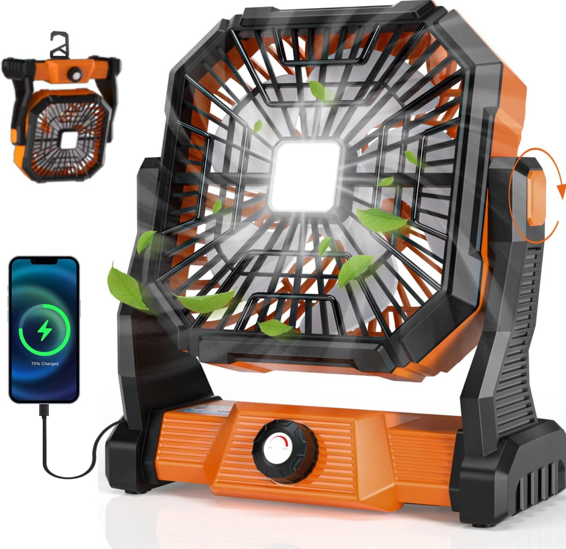 Portable Camping Fan,20000mAh Rechargeable Battery Powered Fan with LED Lantern, USB-C Battery Operated Fans,Ultra Quiet, for Outdoor Indoor Use,Travel, Tent, Beach, Picnic, Barbecue, Fishing, Home Portable Camping Fan,20000mAh Rechargeable Battery Powered Fan with LED Lantern, USB-C Battery Operated Fans,Ultra Quiet, for Outdoor Indoor Use,Travel, Tent, Beach, Picnic, Barbecue, Fishing, Home