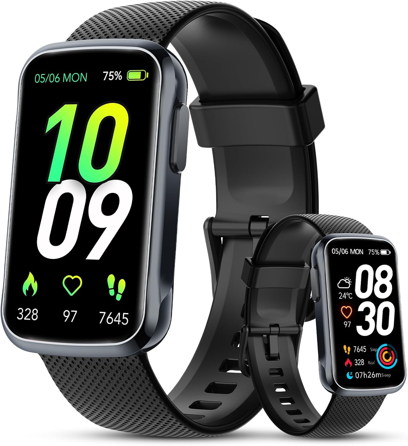 TIMU Fitness Tracker, Fitness Watch with 24/7 Heart Rate Monitor/Sleep Tracker, 20+ Sports Modes Step Calorie Counter Pedometer, IP68 Waterproof Activity Trackers and Smartwatches Android/iOS TIMU Fitness Tracker, Fitness Watch with 24/7 Heart Rate Monitor/Sleep Tracker, 20+ Sports Modes Step Calorie Counter Pedometer, IP68 Waterproof Activity Trackers and Smartwatches Android/iOS