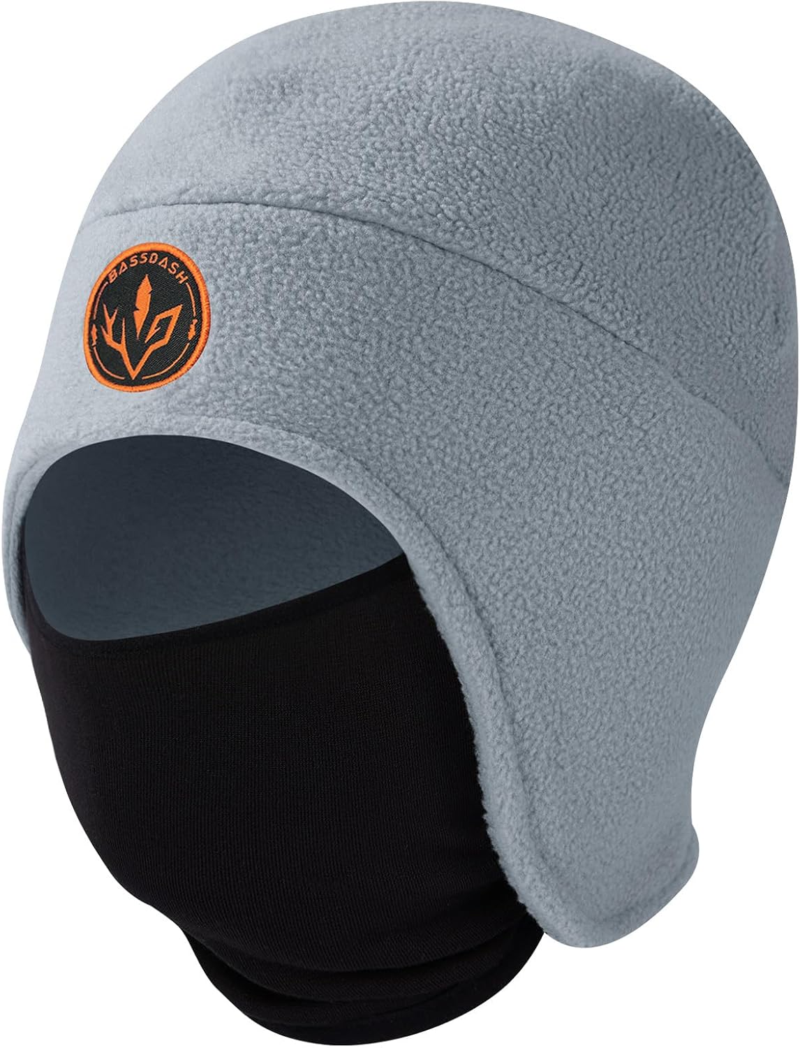 BASSDASH Soft Fleece 2-in-1 Hat with Ski Mask Ear Flap Ice Fishing Hunting Beanie for Men Women Cold Weather Winter BASSDASH Soft Fleece 2-in-1 Hat with Ski Mask Ear Flap Ice Fishing Hunting Beanie for Men Women Cold Weather Winter