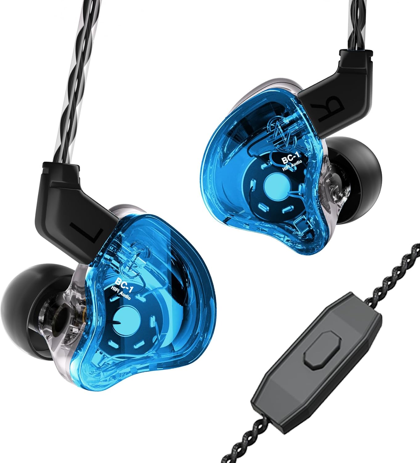 CCZ Melody Wired Gaming Earbuds, 1DD 1BA Drivers Wired Earphones, in ear Monitor with Clear Sound, 3.5mm Plug in Headphone with Comfortable Ear fins iems for Gaming PC Laptop Computer(Blue, with mic) CCZ Melody Wired Gaming Earbuds, 1DD 1BA Drivers Wired Earphones, in ear Monitor with Clear Sound, 3.5mm Plug in Headphone with Comfortable Ear fins iems for Gaming PC Laptop Computer(Blue, with mic)