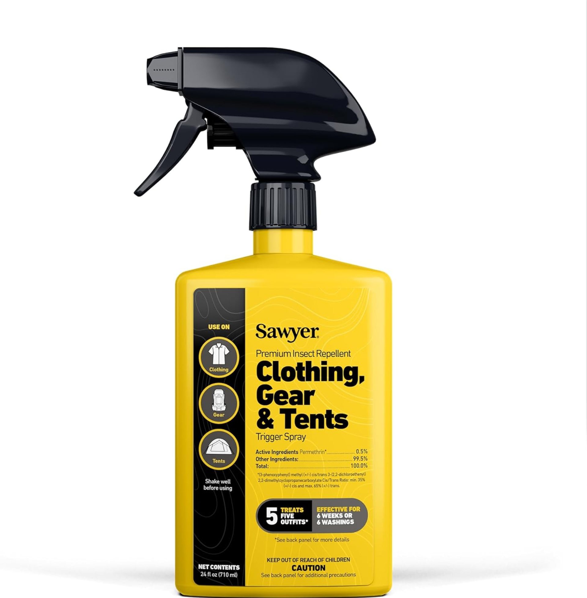 Sawyer Products SP657 Premium Permethrin Insect Repellent for Clothing, Gear & Tents, Trigger Spray, 24-Ounce Sawyer Products SP657 Premium Permethrin Insect Repellent for Clothing, Gear & Tents, Trigger Spray, 24-Ounce
