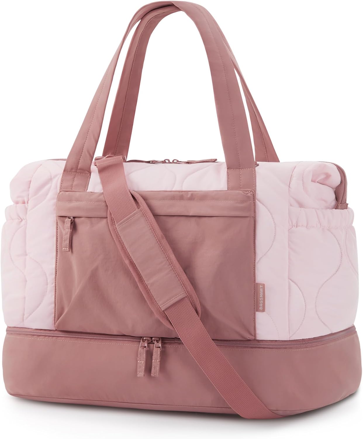 BAGSMART Puffer Duffle Bag for Travel, 33L Weekender Bags for Women, Carry on Bag with Shoe Compartment, Lightweight Travel bag, TSA-Free Overnight Hospital Bag BAGSMART Puffer Duffle Bag for Travel, 33L Weekender Bags for Women, Carry on Bag with Shoe Compartment, Lightweight Travel bag, TSA-Free Overnight Hospital Bag