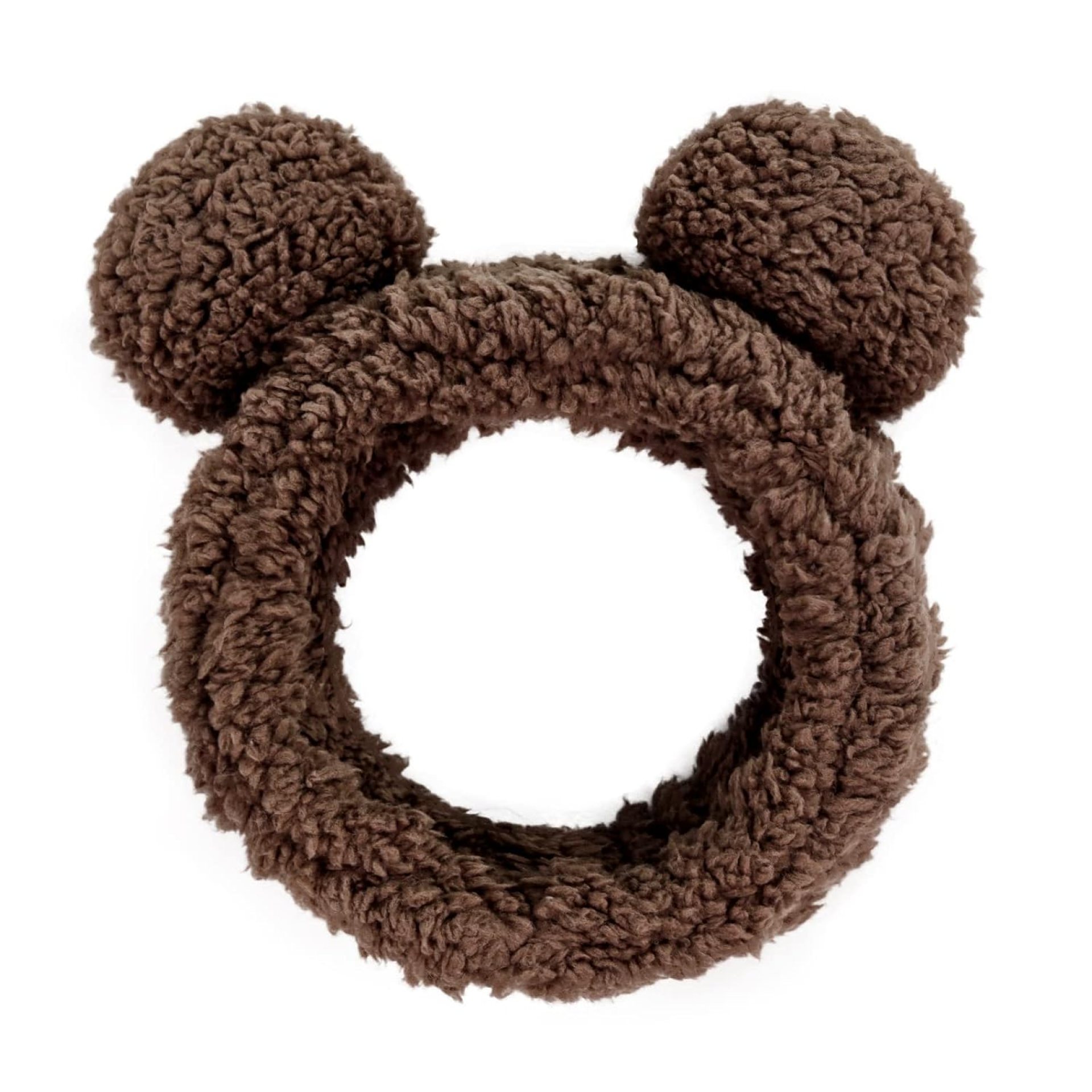 Huachi Spa Headbands for Women Girls Face Washing Makeup Cute Bear Ears Hair Bands Korean Elastic Fluffy Beauty Accessories, Brown Huachi Spa Headbands for Women Girls Face Washing Makeup Cute Bear Ears Hair Bands Korean Elastic Fluffy Beauty Accessories, Brown