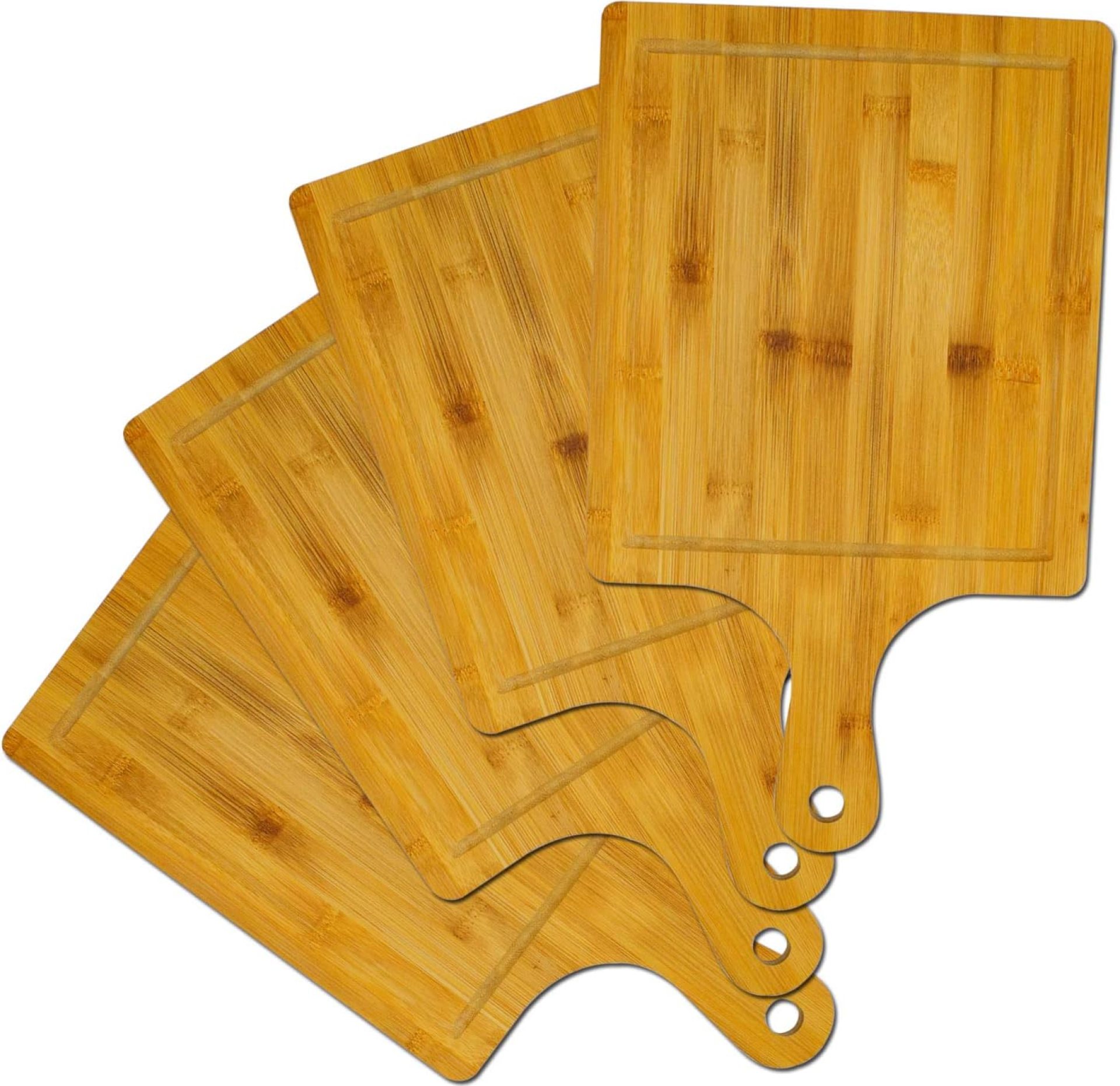 Bamboo Cutting Board,Meat Chopping Boards,Pizza Peel Paddle with Handle for Homemade Baking Pizza Bread Cake Fruit Vegetables (Board-L, Board-L-4PCS) Bamboo Cutting Board,Meat Chopping Boards,Pizza Peel Paddle with Handle for Homemade Baking Pizza Bread Cake Fruit Vegetables (Board-L, Board-L-4PCS)