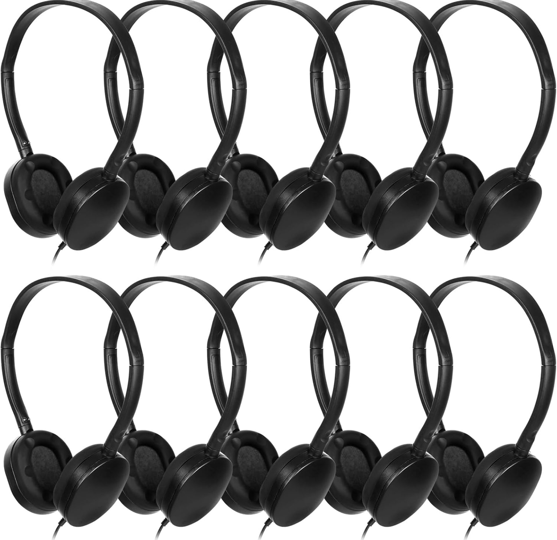 Classroom Kids Headphones Bulk 100 Pack Class Set of Headphones for Students Children Toddler Boys Girls Teen and Adult (Black) Classroom Kids Headphones Bulk 100 Pack Class Set of Headphones for Students Children Toddler Boys Girls Teen and Adult (Black)