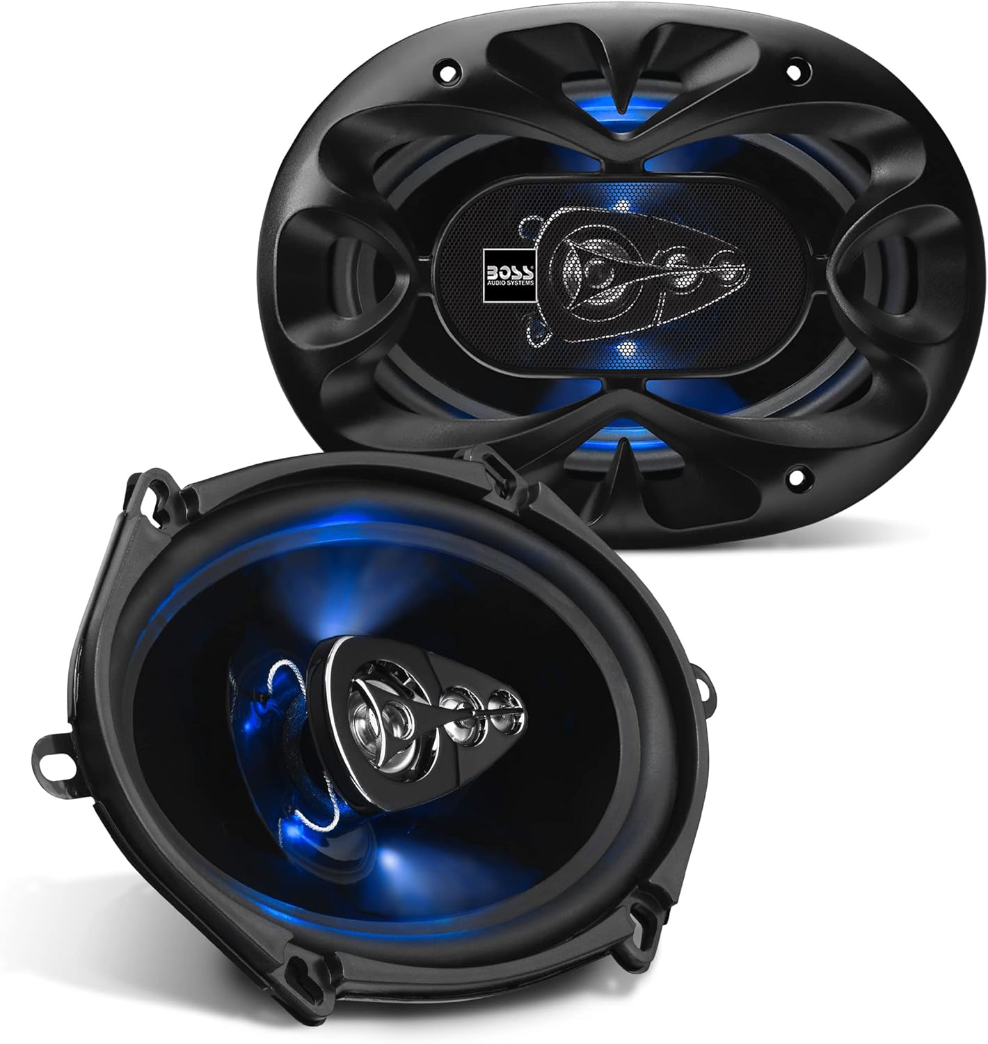 BOSS Audio Systems BE5768 Rage Series 5 x 7 Car Door Speakers – 300 Watts Max (per Pair), Coaxial, 4 Way, Full Range, 4 Ohms, Sold in Pairs, Bocinas para Carro BOSS Audio Systems BE5768 Rage Series 5 x 7 Car Door Speakers – 300 Watts Max (per Pair), Coaxial, 4 Way, Full Range, 4 Ohms, Sold in Pairs, Bocinas para Carro