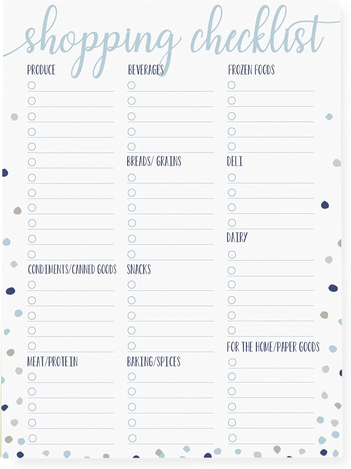Graphique Large Magnetic Notepad, Shopping Checklist – 150 Sheets, 6” x 8” – “Shopping Checklist”, Sticks to Any Magnetic Surface, Perfect for Shopping and Grocery Lists, Makes a Great Gift Graphique Large Magnetic Notepad, Shopping Checklist – 150 Sheets, 6” x 8” – “Shopping Checklist”, Sticks to Any Magnetic Surface, Perfect for Shopping and Grocery Lists, Makes a Great Gift