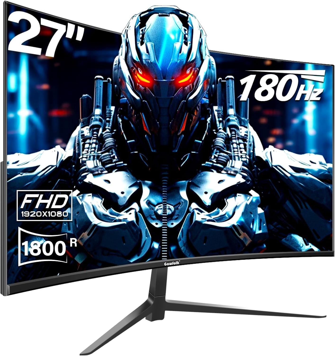 27 inch Curved Gaming Monitor,144Hz/180Hz PC Monitor Full HD 1080P, Frameless 1800R Computer Display with FreeSync & Eye-Care Technology, Wall Mountable, DP, HDMI Port (Black) 27 inch Curved Gaming Monitor,144Hz/180Hz PC Monitor Full HD 1080P, Frameless 1800R Computer Display with FreeSync & Eye-Care Technology, Wall Mountable, DP, HDMI Port (Black)