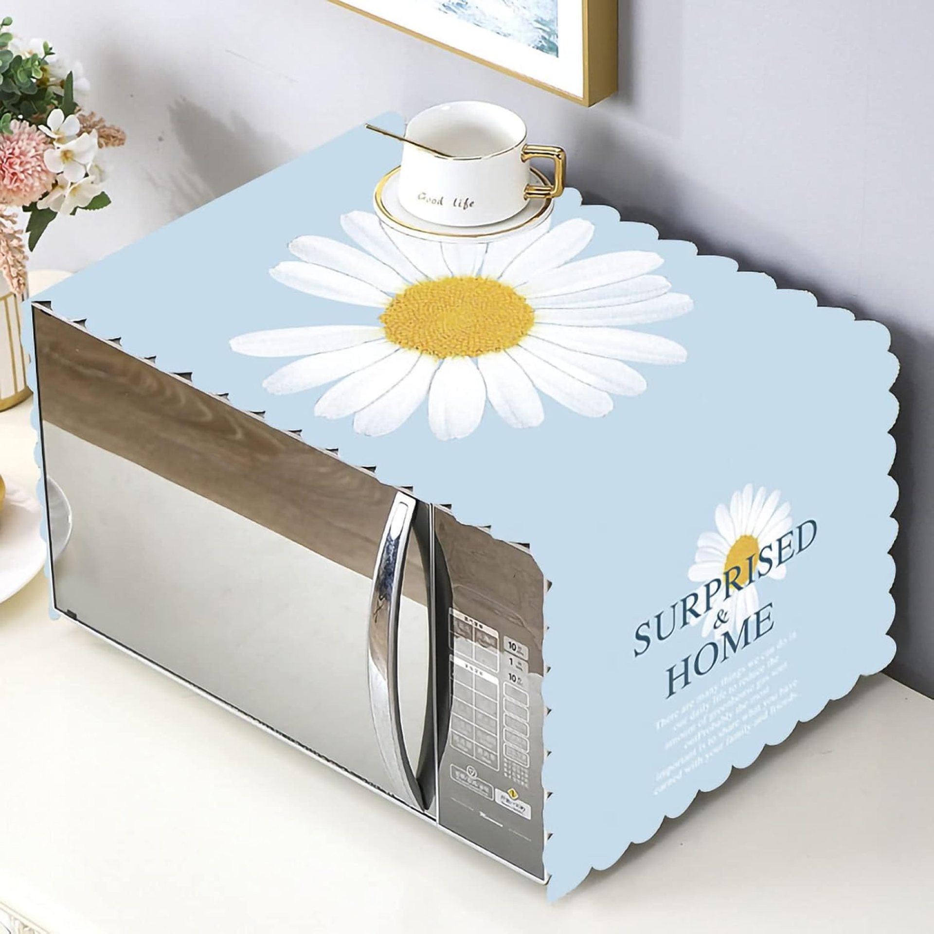 Cyrank Microwave Oven Cover Dust Oil Proof Cute Pattern Machine Protector Decorative Kitchen Appliance Cover Nordic Style Simple Parts, 13.8 x 39.4in (06) Cyrank Microwave Oven Cover Dust Oil Proof Cute Pattern Machine Protector Decorative Kitchen Appliance Cover Nordic Style Simple Parts, 13.8 x 39.4in (06)