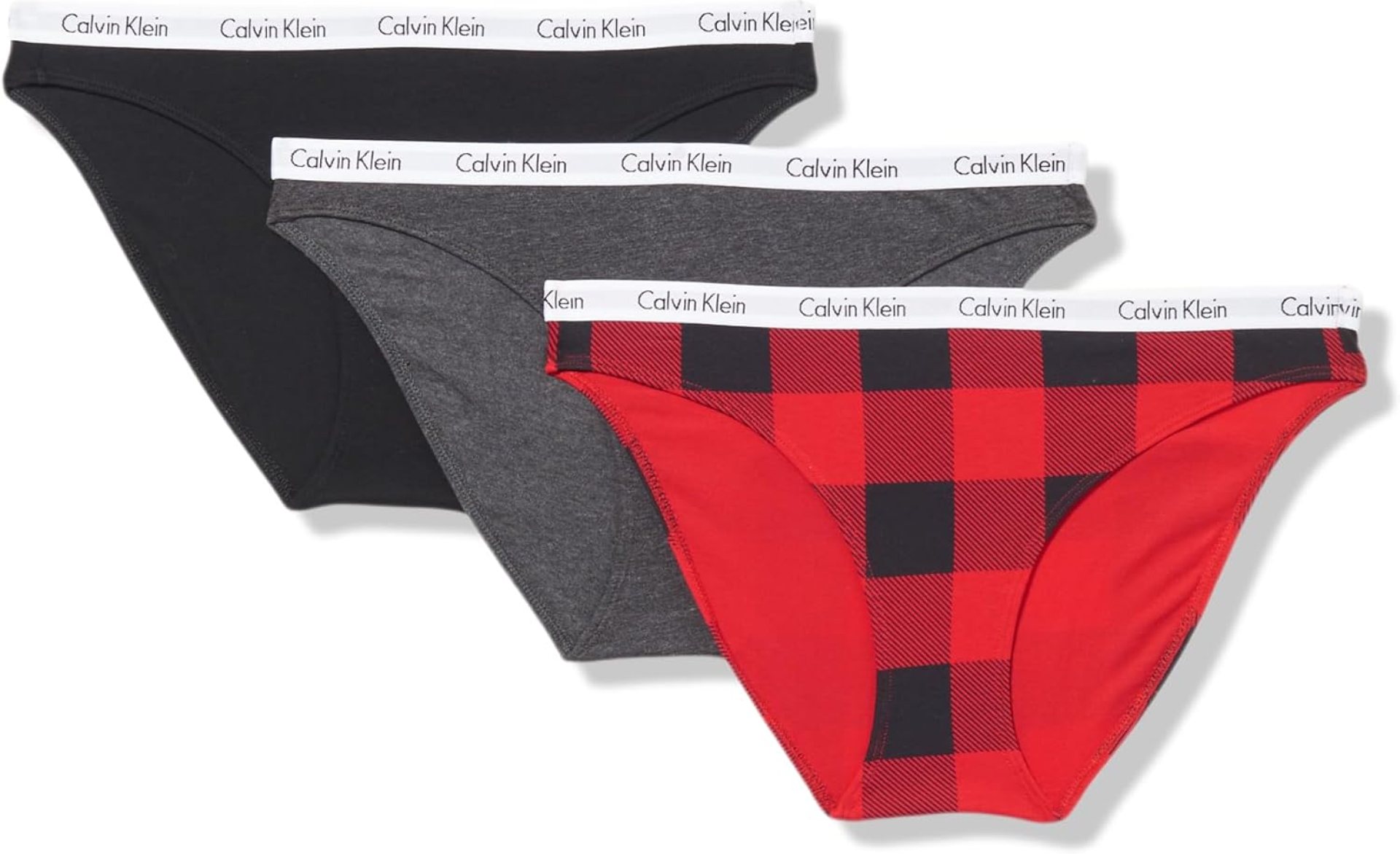 Calvin Klein Women’s Carousel Logo Cotton Stretch Bikini Panties, 3 Pack Calvin Klein Women’s Carousel Logo Cotton Stretch Bikini Panties, 3 Pack