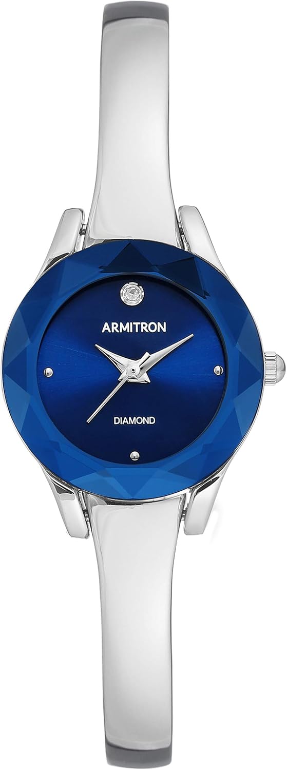 Armitron Women’s Genuine Diamond Dial Bangle Watch, 75/5327 Armitron Women’s Genuine Diamond Dial Bangle Watch, 75/5327
