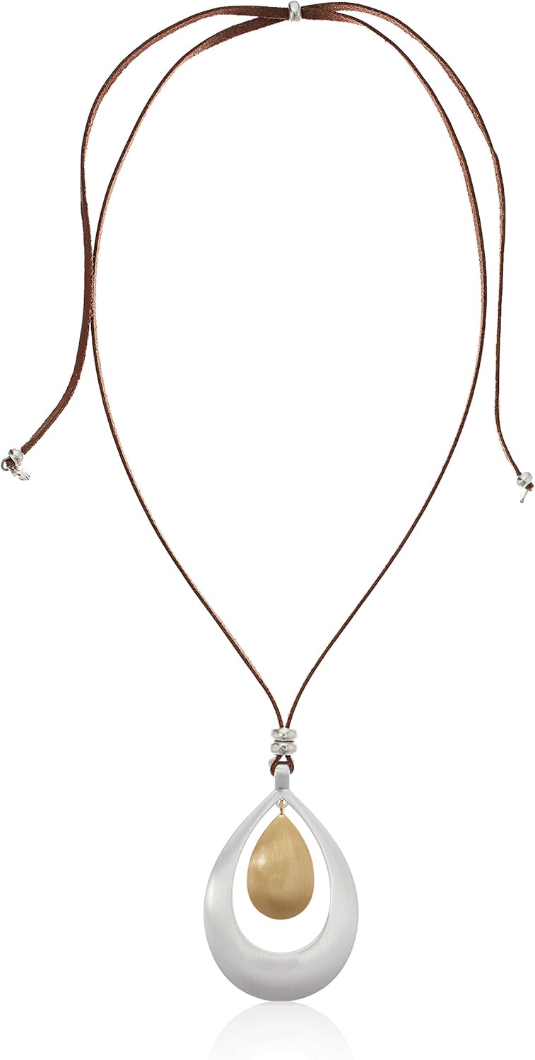 Lucky Brand Two-Tone Pendant Necklace Lucky Brand Two-Tone Pendant Necklace