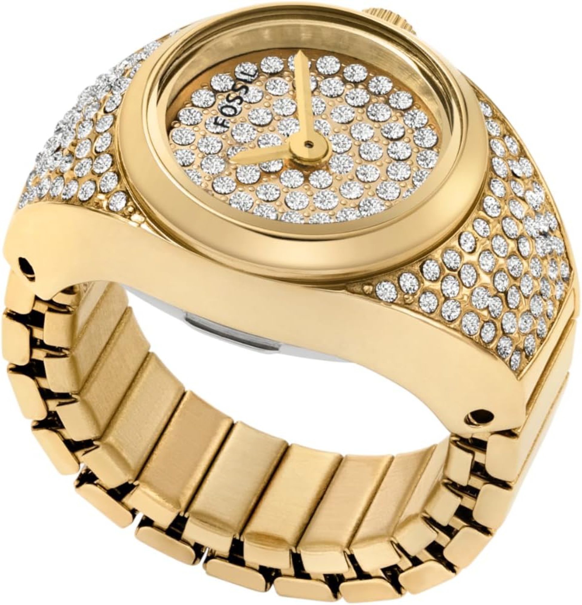 Fossil Women’s Quartz Stainless Steel Two-Hand Watch Ring Fossil Women’s Quartz Stainless Steel Two-Hand Watch Ring