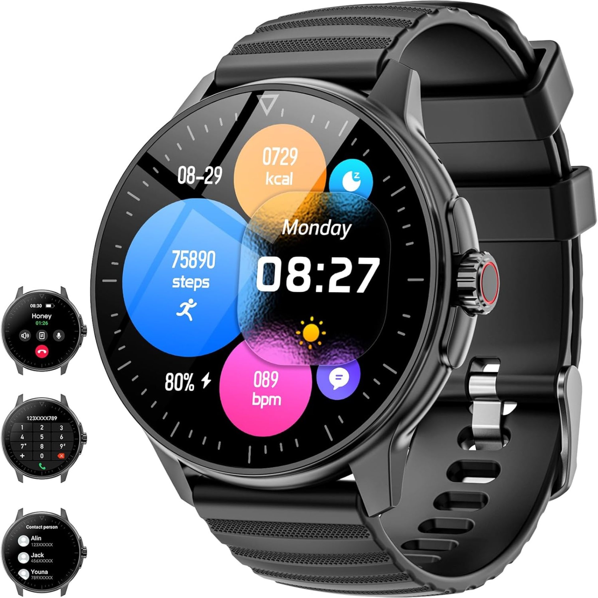 Smart Watch for Men Women Answer/Make Calls, 1.39”Touch Screen Fitness Tracker with 110+Sports Modes,Voice Assistant Fitness Watch,IP67 Waterproof Smartwatch for Android iOS Smart Watch for Men Women Answer/Make Calls, 1.39”Touch Screen Fitness Tracker with 110+Sports Modes,Voice Assistant Fitness Watch,IP67 Waterproof Smartwatch for Android iOS