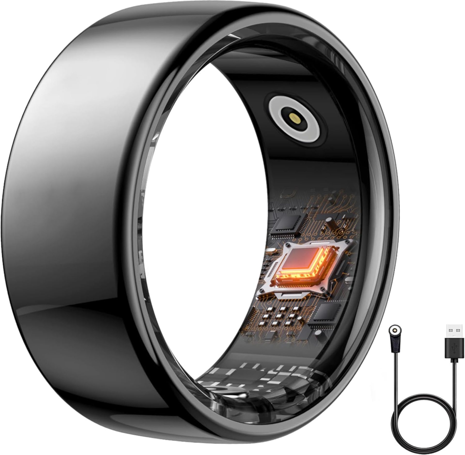 Fitness Tracker,Smart Rings Health Heart Rate Ring with Blood Oxygen, Blood Pressure, Sleep Tracker, Step Tracker, No Subscription Fee, Gesture Control, IP68 Waterproof Health Fitness Ring Fitness Tracker,Smart Rings Health Heart Rate Ring with Blood Oxygen, Blood Pressure, Sleep Tracker, Step Tracker, No Subscription Fee, Gesture Control, IP68 Waterproof Health Fitness Ring