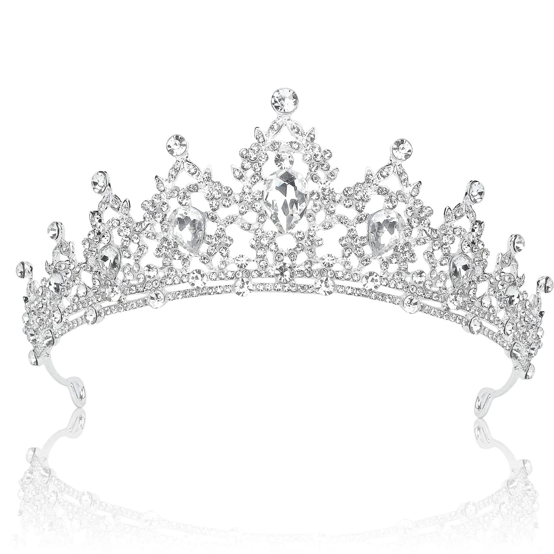 SuPoo Silver Crown Tiaras for Women Birthday Crown Crystal Crowns for Women Queen Tiara Rhinestone Headband Hair Accessories Gems Princess Decoration for Wedding Prom Halloween Christmas Gifts SuPoo Silver Crown Tiaras for Women Birthday Crown Crystal Crowns for Women Queen Tiara Rhinestone Headband Hair Accessories Gems Princess Decoration for Wedding Prom Halloween Christmas Gifts