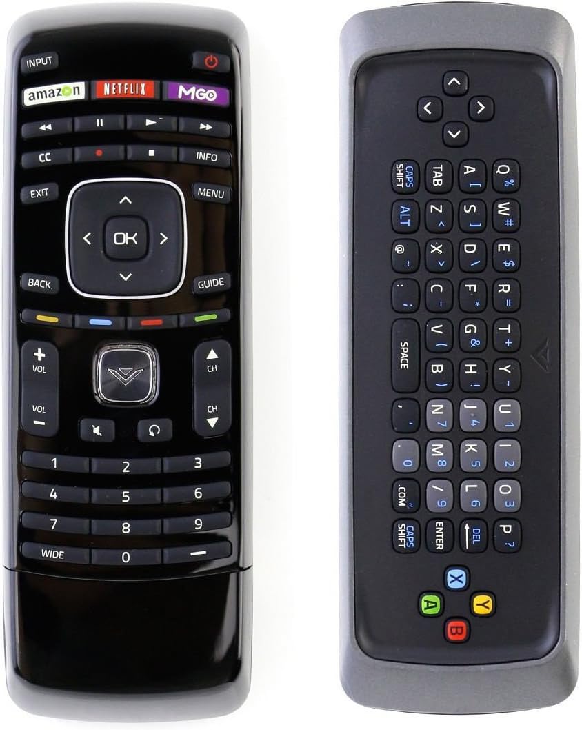 Universal Remote Control for Vizio TVs, Replacement for All Vizio Smart TVs with QWERTY Keyboard Universal Remote Control for Vizio TVs, Replacement for All Vizio Smart TVs with QWERTY Keyboard