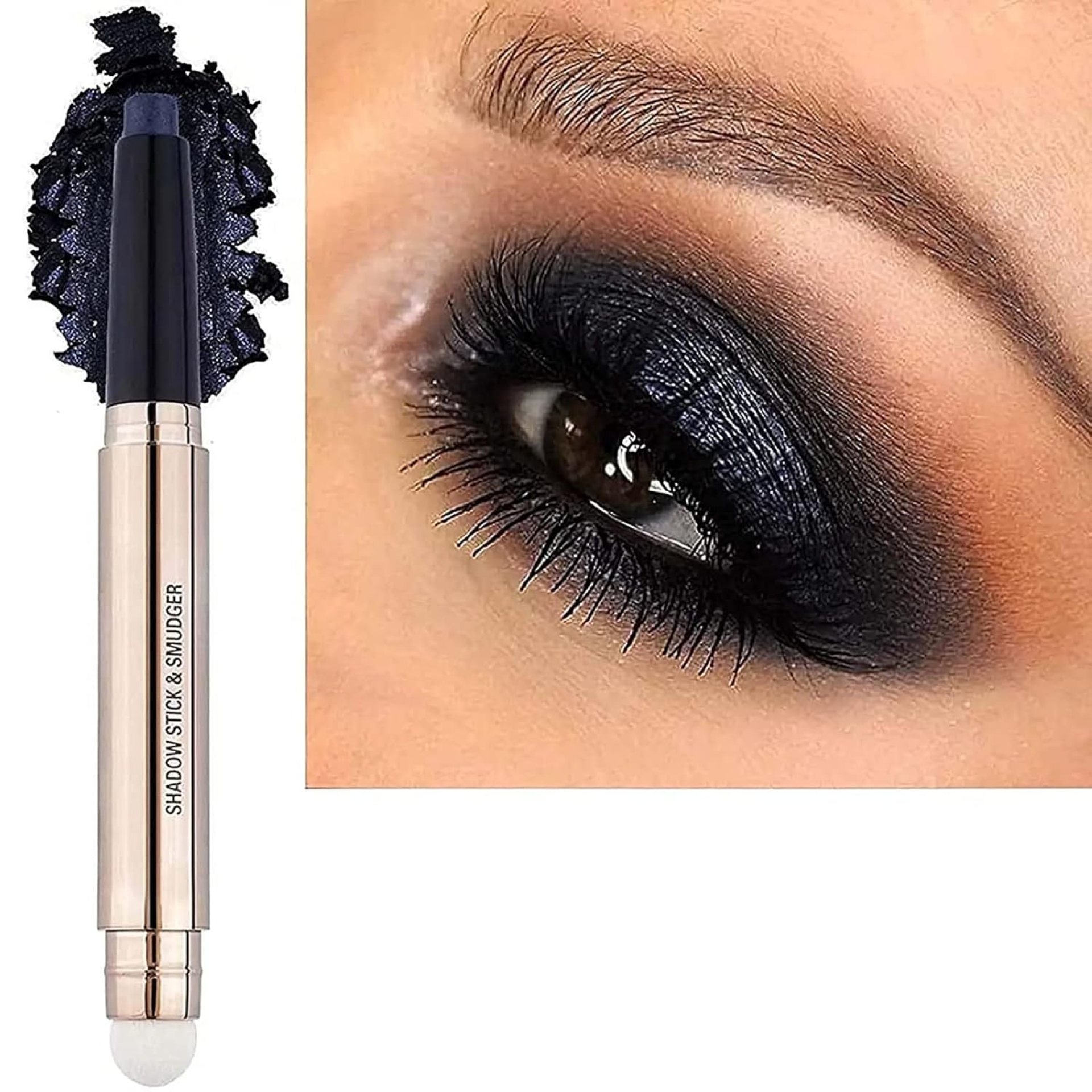 Eyeshadow stick and Makeup Brush Smooth Cream Shimmer Pencil Long Lasting Waterproof Buildable Eye Shadow Hypoallergenic Highlighter Multi-Dimensional eyes Look Glitter Primer Palette Eyeshadow stick and Makeup Brush Smooth Cream Shimmer Pencil Long Lasting Waterproof Buildable Eye Shadow Hypoallergenic Highlighter Multi-Dimensional eyes Look Glitter Primer Palette