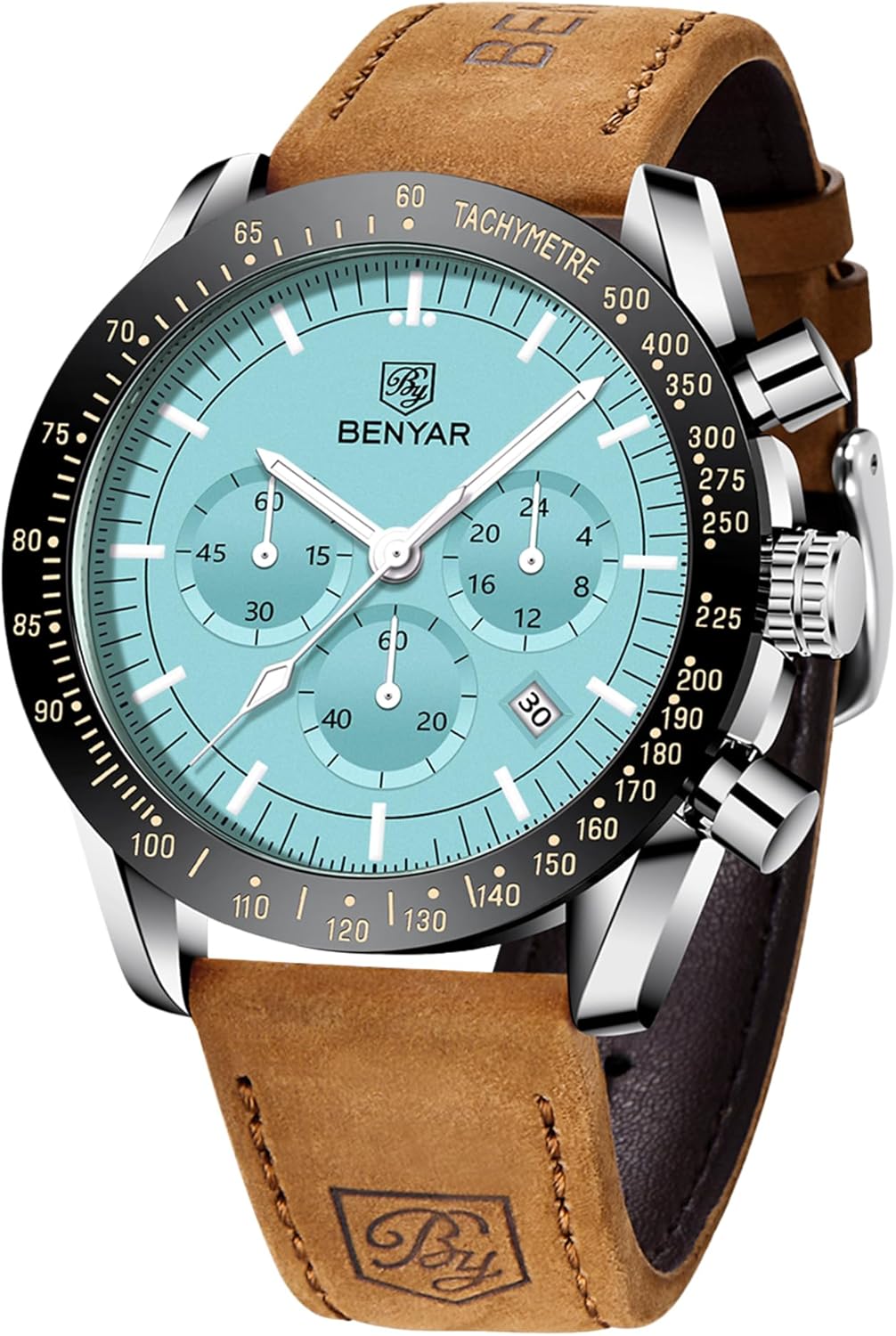 BY BENYAR Watch for Men Analog Quartz Chronograph Waterproof Luminous Designer Mens Wrist Watches Business Work Sport Casual Dress Watch with Silicone Strap Elegant Gifts for Men BY BENYAR Watch for Men Analog Quartz Chronograph Waterproof Luminous Designer Mens Wrist Watches Business Work Sport Casual Dress Watch with Silicone Strap Elegant Gifts for Men