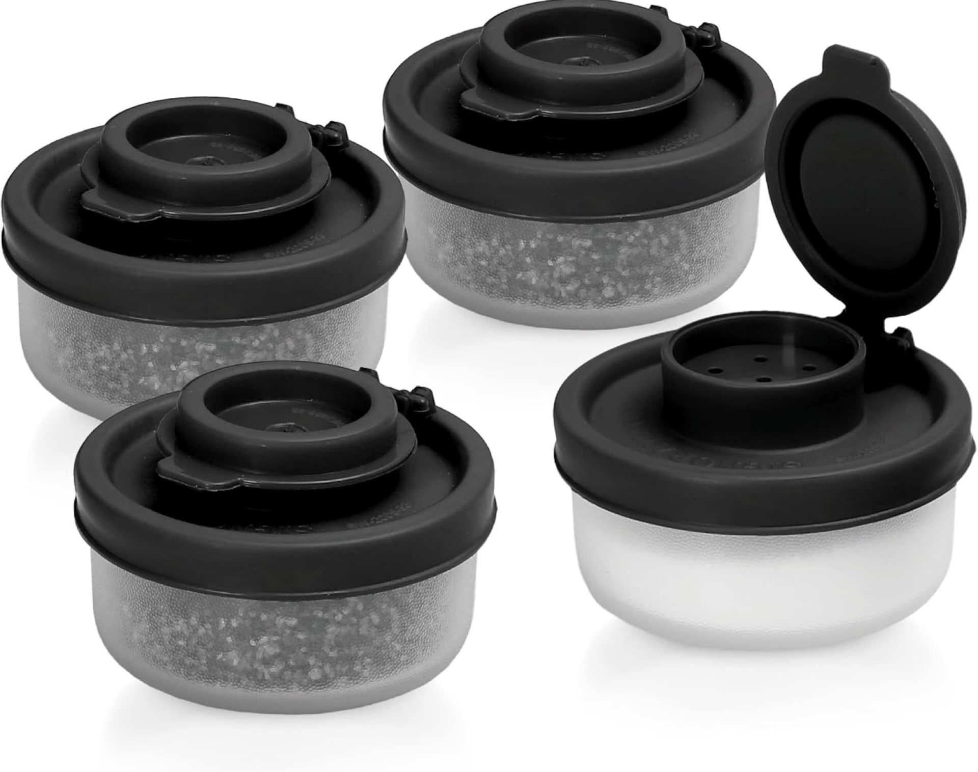 SIGNORAWARE Salt and Pepper Shakers Moisture Proof Set of 4 Small Mini Salt Shaker to go Camping Picnic Outdoors Kitchen Lunch Boxes Travel Spice set Clear with Black Covers Plastic Airtight Dispenser SIGNORAWARE Salt and Pepper Shakers Moisture Proof Set of 4 Small Mini Salt Shaker to go Camping Picnic Outdoors Kitchen Lunch Boxes Travel Spice set Clear with Black Covers Plastic Airtight Dispenser