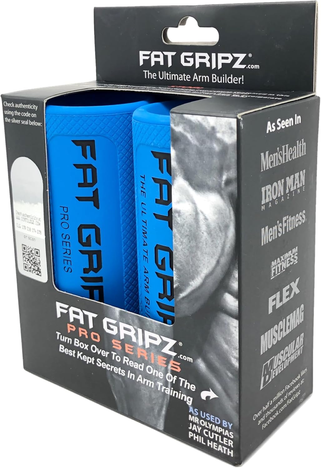 Fat Gripz Pro – The Simple Proven Way to Get Big Biceps & Forearms Fast – At Home Or In The Gym (Winner of 3 Men’s Health Magazine Awards) (2.25” Outer Diameter) Fat Gripz Pro – The Simple Proven Way to Get Big Biceps & Forearms Fast – At Home Or In The Gym (Winner of 3 Men’s Health Magazine Awards) (2.25” Outer Diameter)