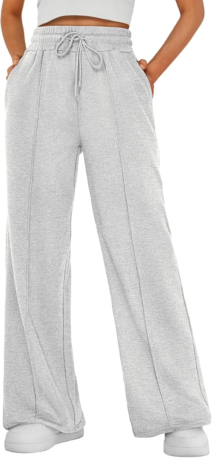 AUTOMET Womens Wide Leg Sweatpants High Waisted Baggy Pants Drawstring Athletic Joggers AUTOMET Womens Wide Leg Sweatpants High Waisted Baggy Pants Drawstring Athletic Joggers