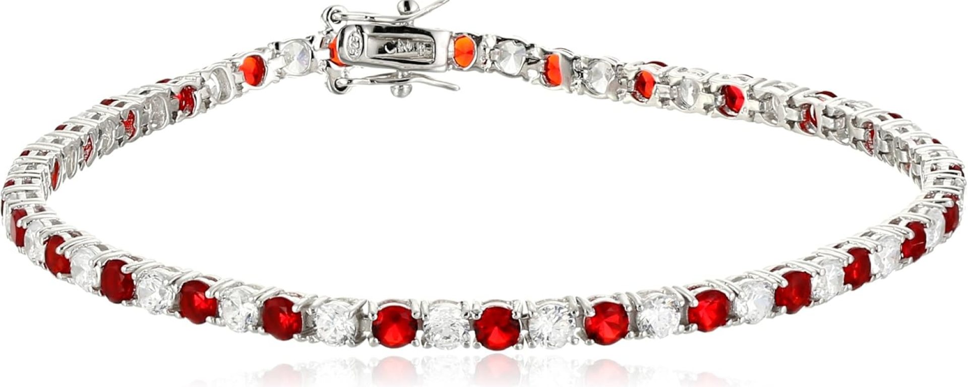 Amazon Essentials Sterling Silver Alternating Stone Prong Set AAA Cubic Zirconia Tennis Bracelet (previously Amazon Collection) Amazon Essentials Sterling Silver Alternating Stone Prong Set AAA Cubic Zirconia Tennis Bracelet (previously Amazon Collection)