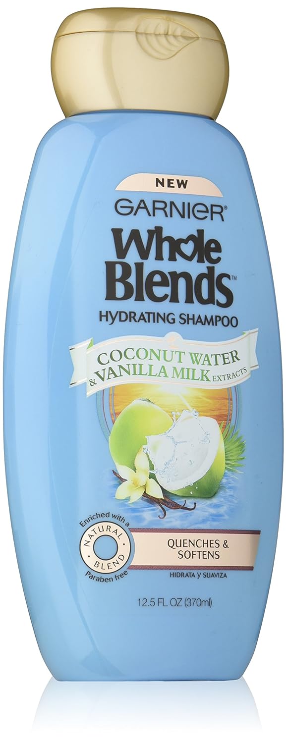 Garnier Whole Blends Shampoo with Coconut Water & Vanilla Milk Extracts, 12.5 fl. oz. Garnier Whole Blends Shampoo with Coconut Water & Vanilla Milk Extracts, 12.5 fl. oz.