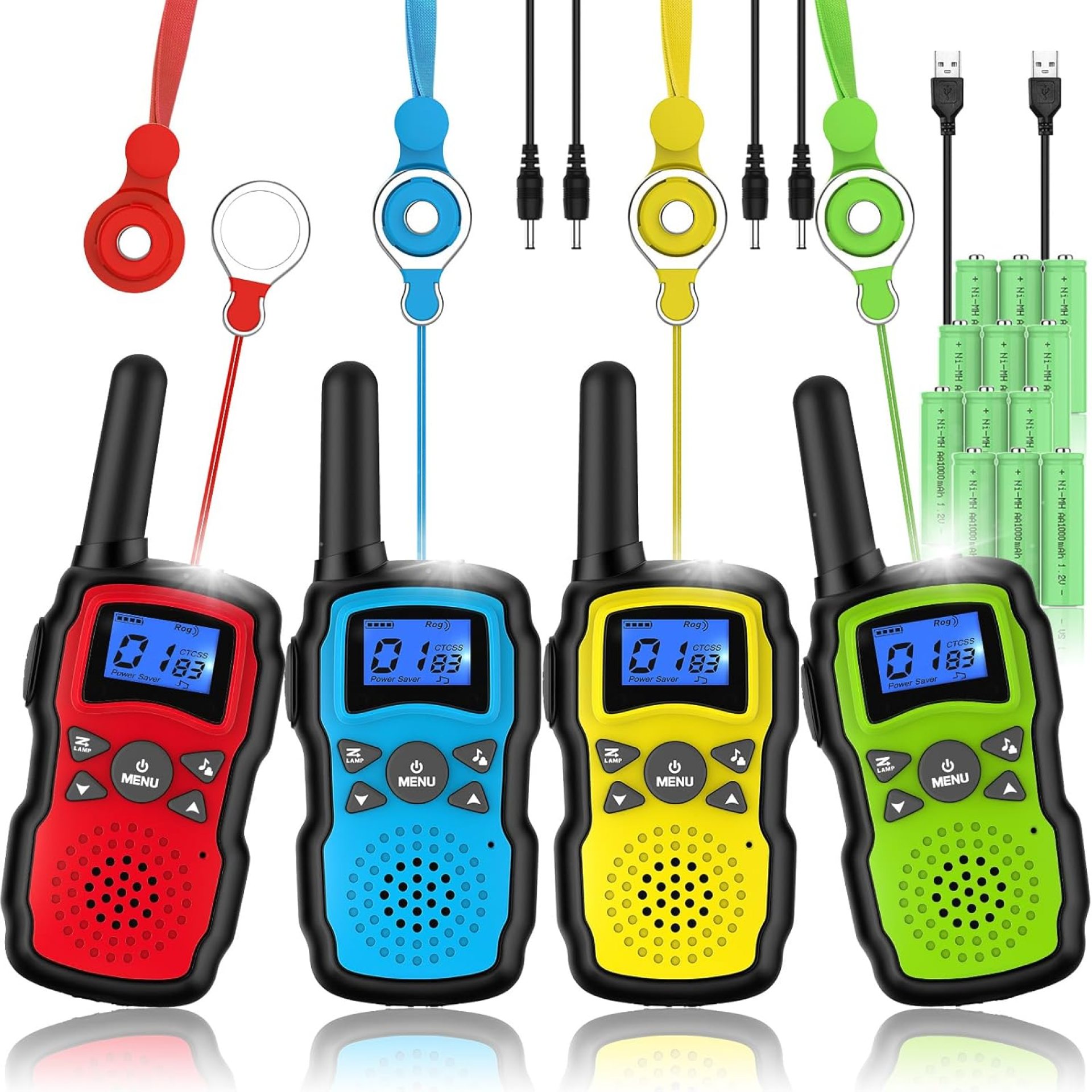 Wishouse Walkie Talkies for Kids Rechargeable Long Range, Xmas Birthday Gift for Boys Girls 4 5 6 7 8 9 10 Year Old, Hiking Camping Gear Games Toys Ideas with Flashlight, VOX, Easy to Use, 4 Pack Wishouse Walkie Talkies for Kids Rechargeable Long Range, Xmas Birthday Gift for Boys Girls 4 5 6 7 8 9 10 Year Old, Hiking Camping Gear Games Toys Ideas with Flashlight, VOX, Easy to Use, 4 Pack