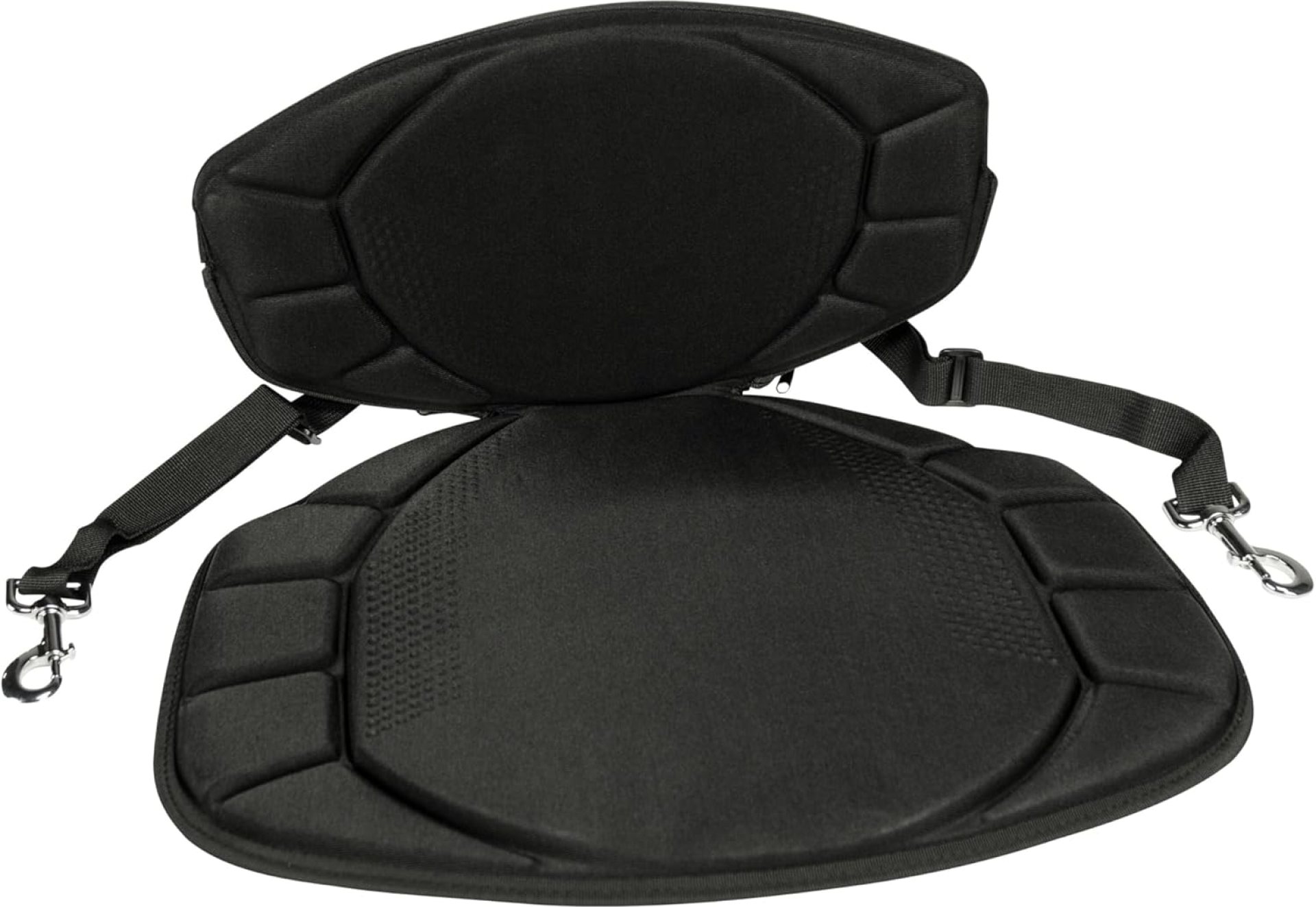 Pelican Boats – Sit-on-top Kayak or SUP Seat – PS0480-3 – Universal Fit Water Repellent Cushion with Back Support, Black Pelican Boats – Sit-on-top Kayak or SUP Seat – PS0480-3 – Universal Fit Water Repellent Cushion with Back Support, Black