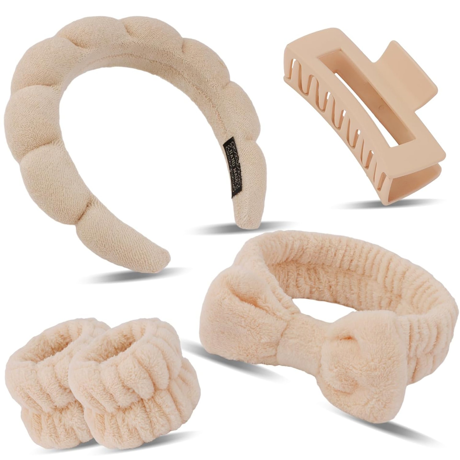 Canitor Spa Headband Wristband Set with Hair Clips Skincare Headbands for Washing Face Skin Care Puffy Makeup Headband Wrist Bands Preppy Teen Girl Gifts Cute Trendy Stuff Hair Accessories for Women Canitor Spa Headband Wristband Set with Hair Clips Skincare Headbands for Washing Face Skin Care Puffy Makeup Headband Wrist Bands Preppy Teen Girl Gifts Cute Trendy Stuff Hair Accessories for Women