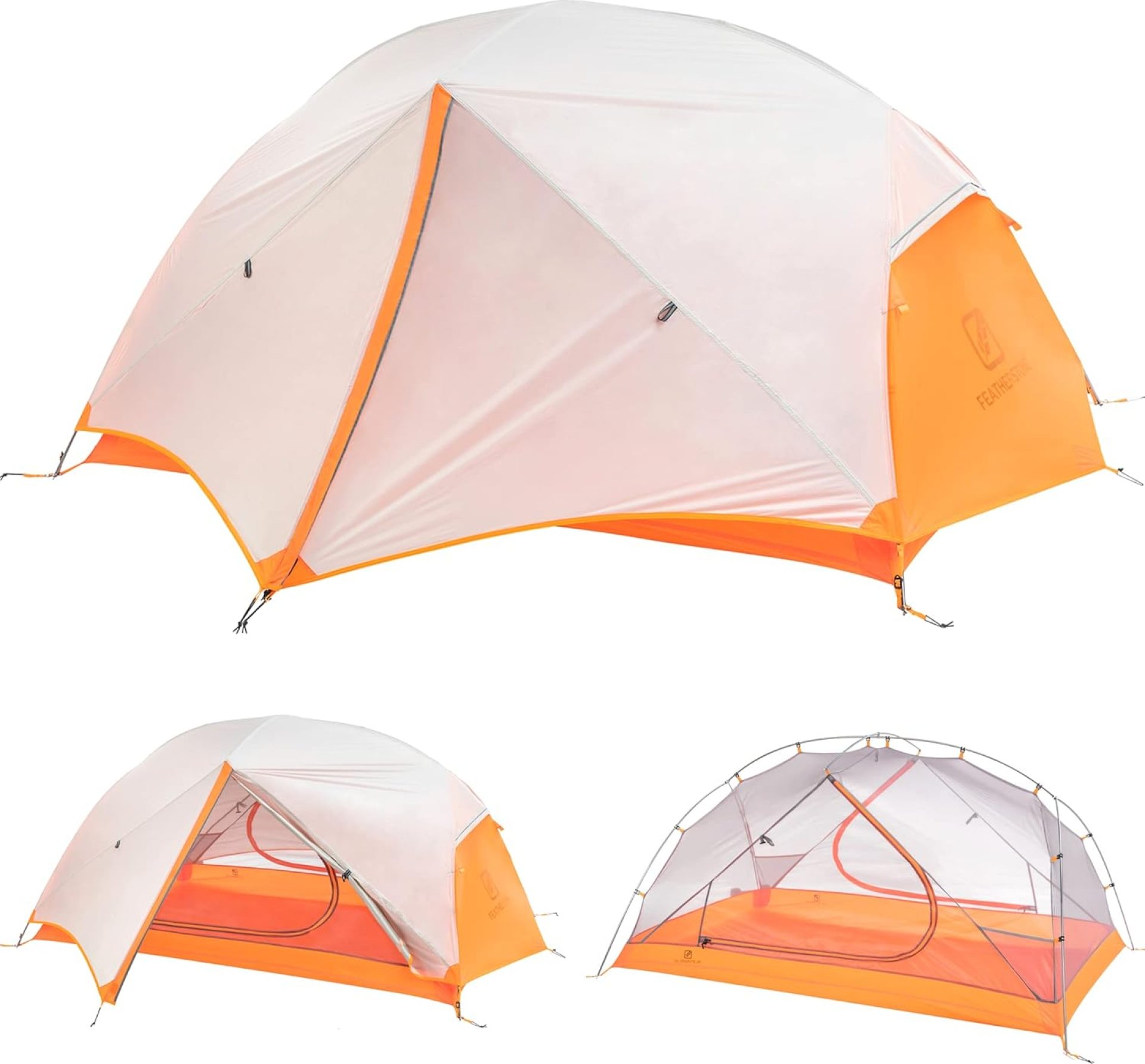 Featherstone Backpacking Tent Lightweight for 3-Season Outdoor Camping, Hiking, and Biking – Includes Footprint & Mesh Gear Loft – Freestanding Tents with Ultralight Fly-Footprint Capability Featherstone Backpacking Tent Lightweight for 3-Season Outdoor Camping, Hiking, and Biking – Includes Footprint & Mesh Gear Loft – Freestanding Tents with Ultralight Fly-Footprint Capability