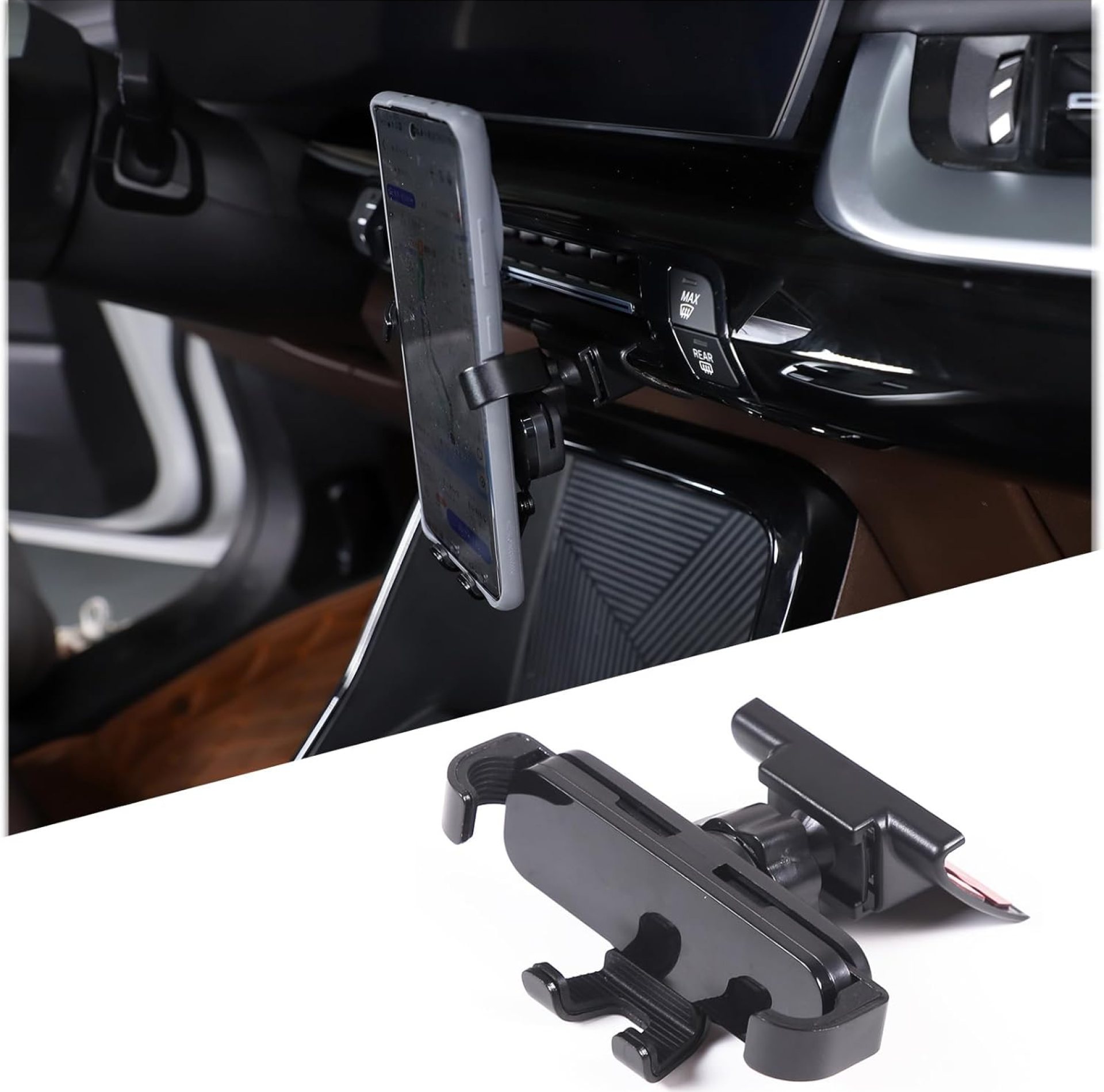 Alumium Alloy Car Phone Holder Compatible with BMW X1 U11 2023 2024 Car Central Control Car Phone Mount Accessories, for All Mobile Phones,Style B Alumium Alloy Car Phone Holder Compatible with BMW X1 U11 2023 2024 Car Central Control Car Phone Mount Accessories, for All Mobile Phones,Style B