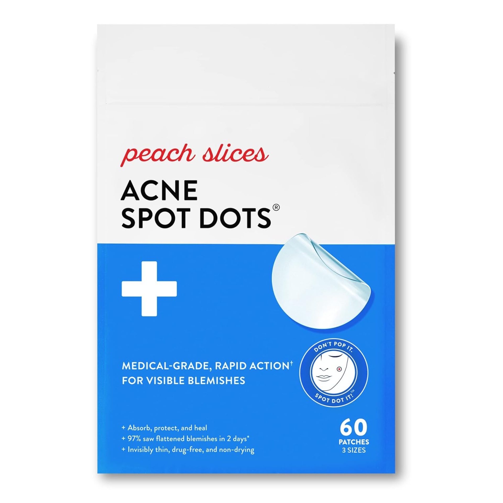 Peach Slices | Acne Spot Dots | Hydrocolloid Acne Patches | For Zits, Blemishes, & Breakouts | Vegan | Cruelty-Free | Pimple Patches | Facial Skin Care Products | 3 Sizes (7mm, 10mm, & 12mm) | 60 Ct Peach Slices | Acne Spot Dots | Hydrocolloid Acne Patches | For Zits, Blemishes, & Breakouts | Vegan | Cruelty-Free | Pimple Patches | Facial Skin Care Products | 3 Sizes (7mm, 10mm, & 12mm) | 60 Ct