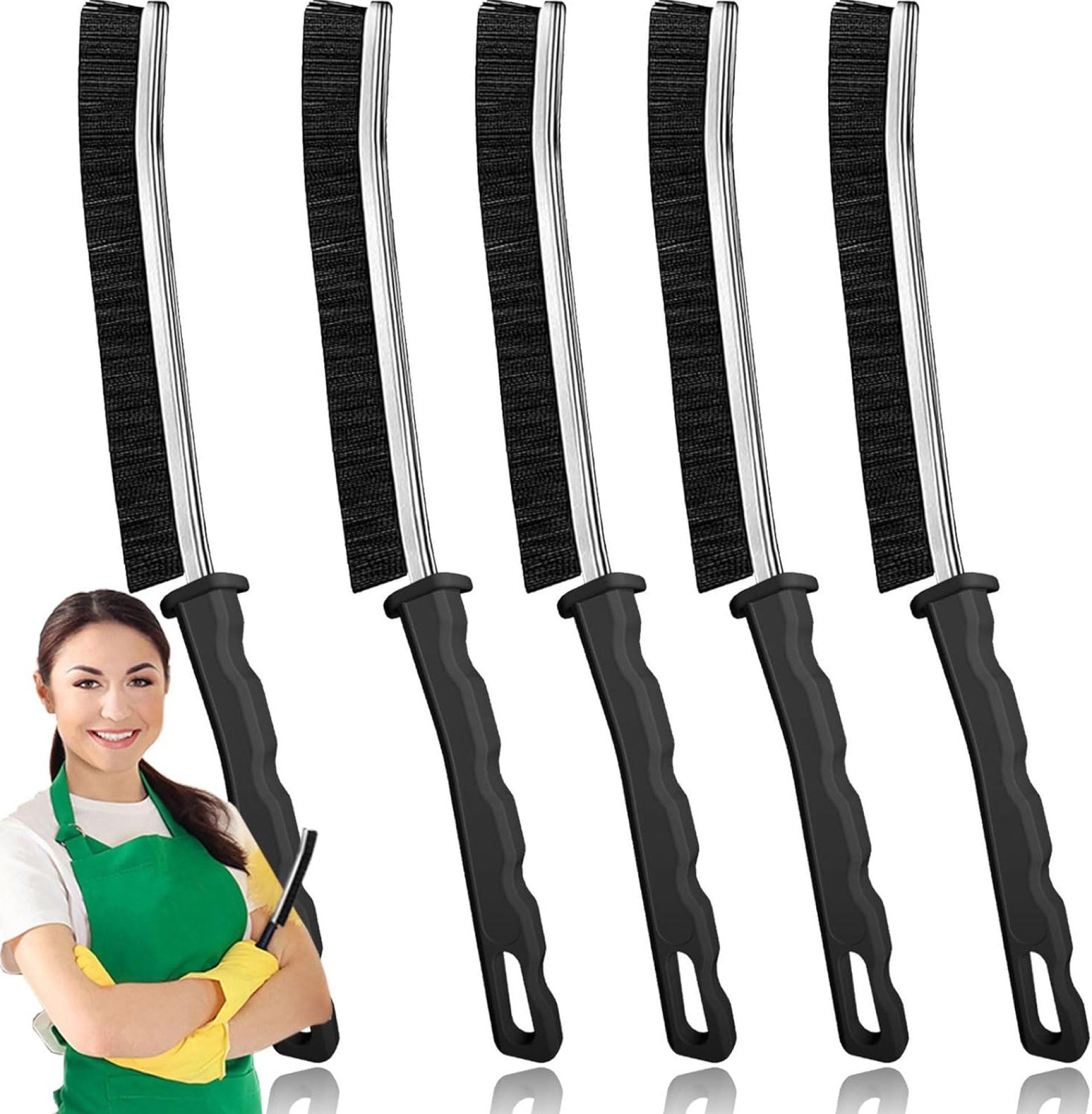 Crevice Cleaning Brush, Bathroom Gap Cleaning Brush, Hard Bristle Brush for Cleaning, Multifunctional Gap Brush, for Blind, Baseboard, Fan, Window or Sliding Door Track (5pcs) Crevice Cleaning Brush, Bathroom Gap Cleaning Brush, Hard Bristle Brush for Cleaning, Multifunctional Gap Brush, for Blind, Baseboard, Fan, Window or Sliding Door Track (5pcs)