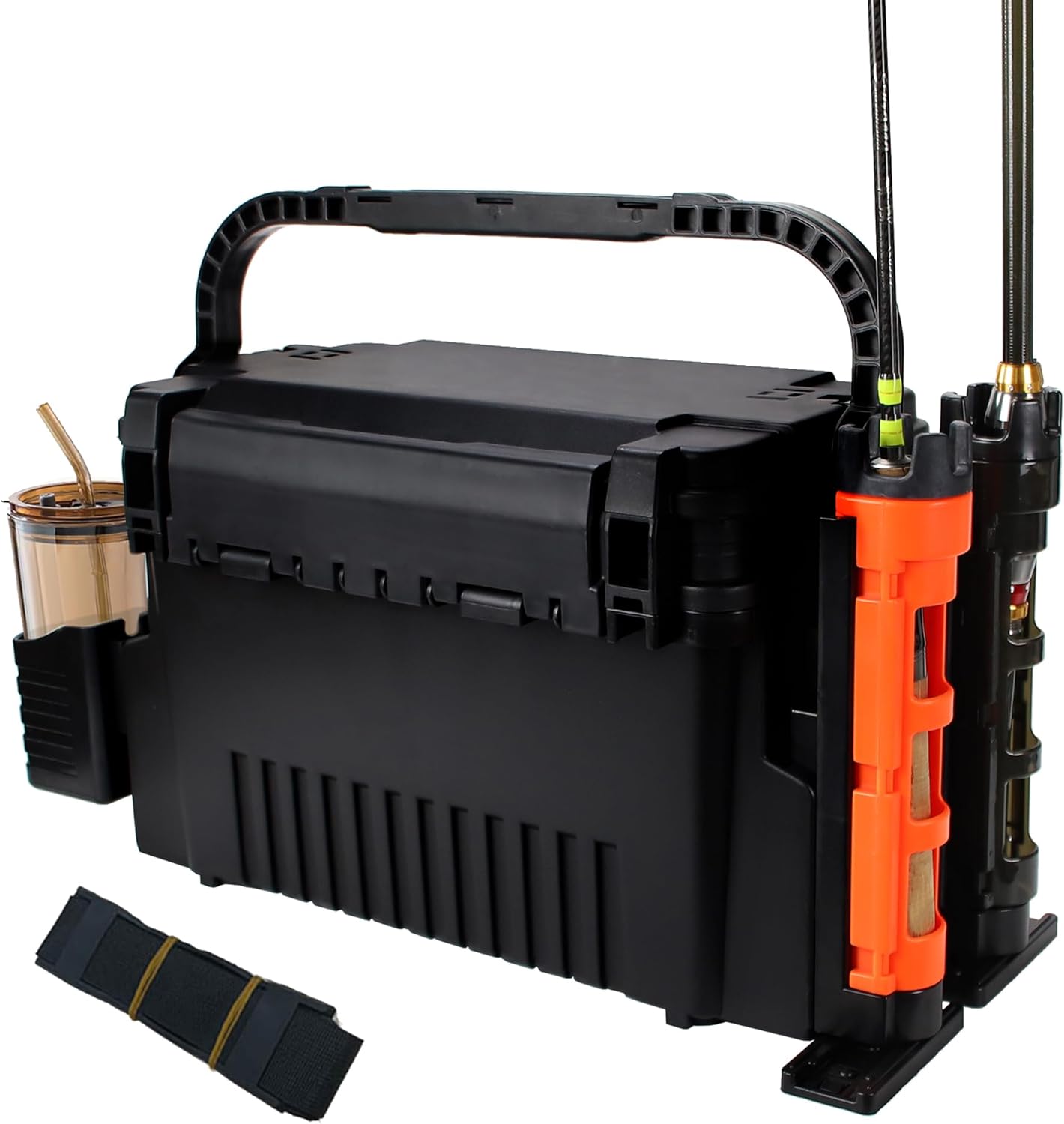 Large Tackle Box Saltwater Tackle Box Organizer Fishing Box Large 11L Fishing Bucket 2 Layer Fishing Tackle Storage with 2pcs Rod Holder and 2pcs Cup Holder Paddle Board Fishing Tool Box Large Tackle Box Saltwater Tackle Box Organizer Fishing Box Large 11L Fishing Bucket 2 Layer Fishing Tackle Storage with 2pcs Rod Holder and 2pcs Cup Holder Paddle Board Fishing Tool Box