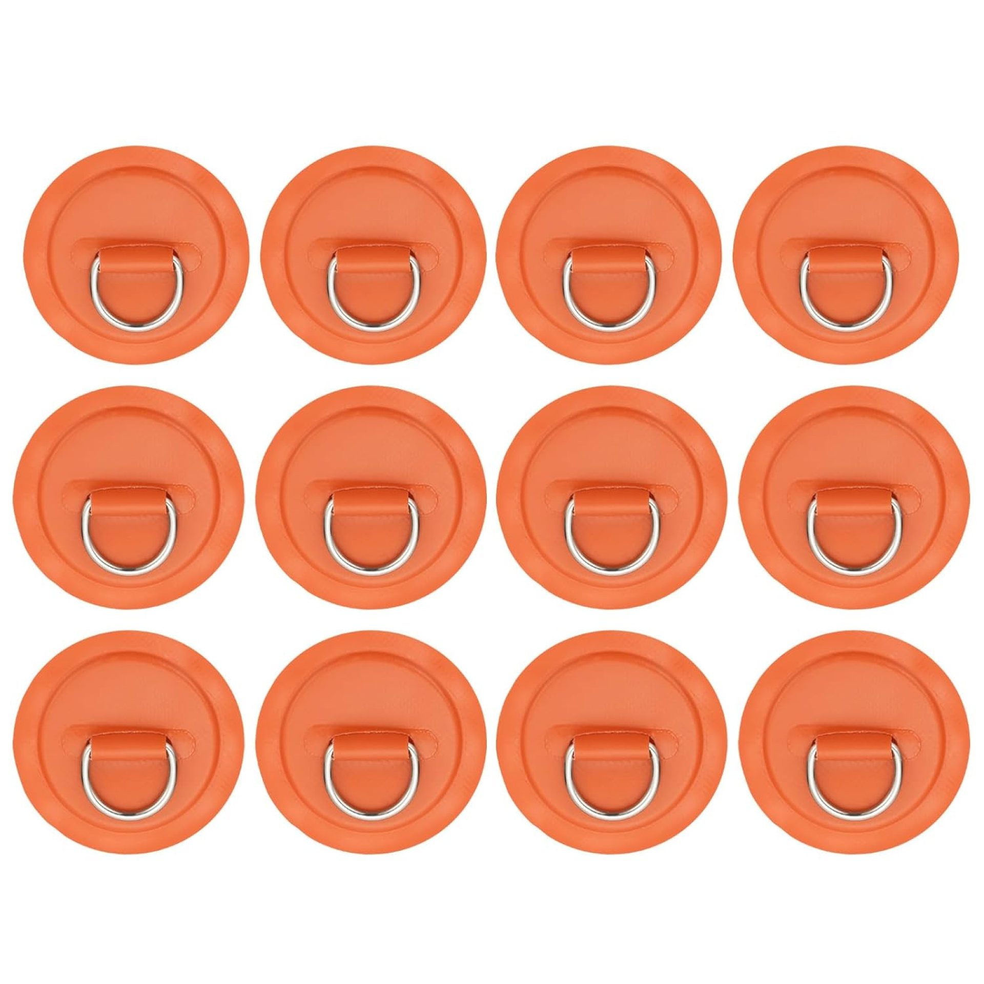 PATIKIL 3.1″ Paddle Board D Rings, 12 Pcs Stainless Steel D-Ring PVC Patch Pad No Glue Include for Raft Kayak Inflatable Boat Surfboard, Orange PATIKIL 3.1″ Paddle Board D Rings, 12 Pcs Stainless Steel D-Ring PVC Patch Pad No Glue Include for Raft Kayak Inflatable Boat Surfboard, Orange