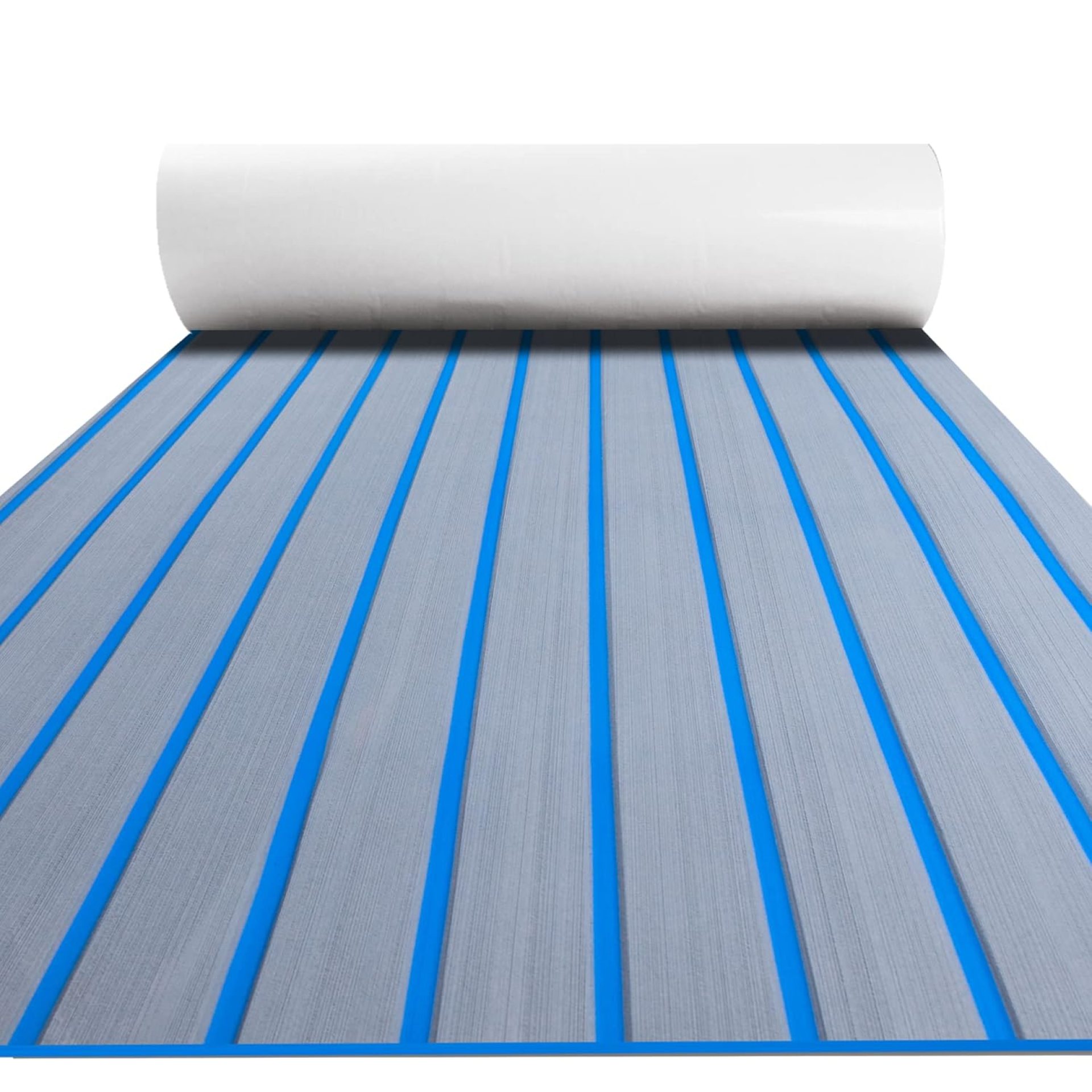 FOCEAN Boat Flooring EVA Foam Boat Decking Faux Teak Marine Flooring Boat Mat Boat Carpet Sheet for Motorboat RV Yacht Kayak Surfboard, 47.2″ X 15.7″, Grey with Blue Lines FOCEAN Boat Flooring EVA Foam Boat Decking Faux Teak Marine Flooring Boat Mat Boat Carpet Sheet for Motorboat RV Yacht Kayak Surfboard, 47.2″ X 15.7″, Grey with Blue Lines