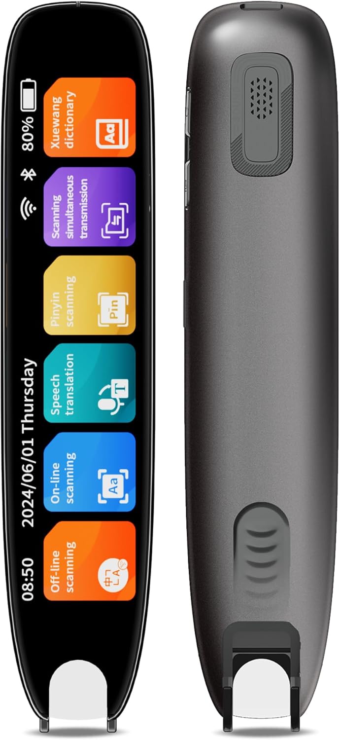 Translation Pen, Support 142 Languages, Online/Offline Modes, 2024 Smart Scanner Translator Pen, Reading Pen for Dyslexia, Voice Translate, Translation Text to Speech Device Translation Pen, Support 142 Languages, Online/Offline Modes, 2024 Smart Scanner Translator Pen, Reading Pen for Dyslexia, Voice Translate, Translation Text to Speech Device