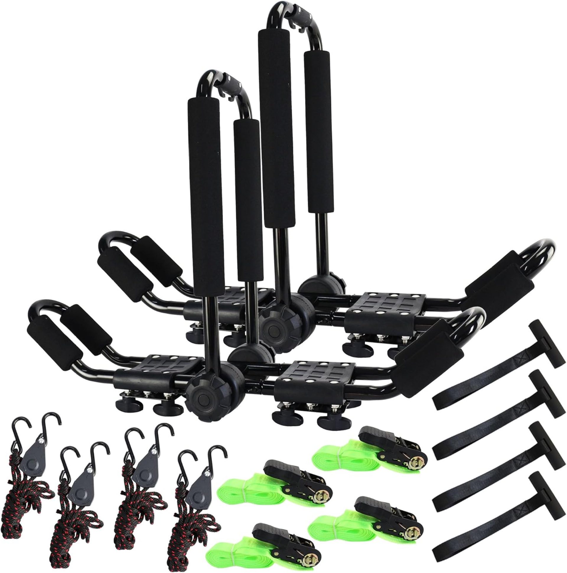 Folding Kayak roof Rack Adjustable for Kayak/Canoe/SUP,J-Bar Rack on Roof Mounting On SUV, Car and Truck Crossbars. (23-krf-2) Folding Kayak roof Rack Adjustable for Kayak/Canoe/SUP,J-Bar Rack on Roof Mounting On SUV, Car and Truck Crossbars. (23-krf-2)