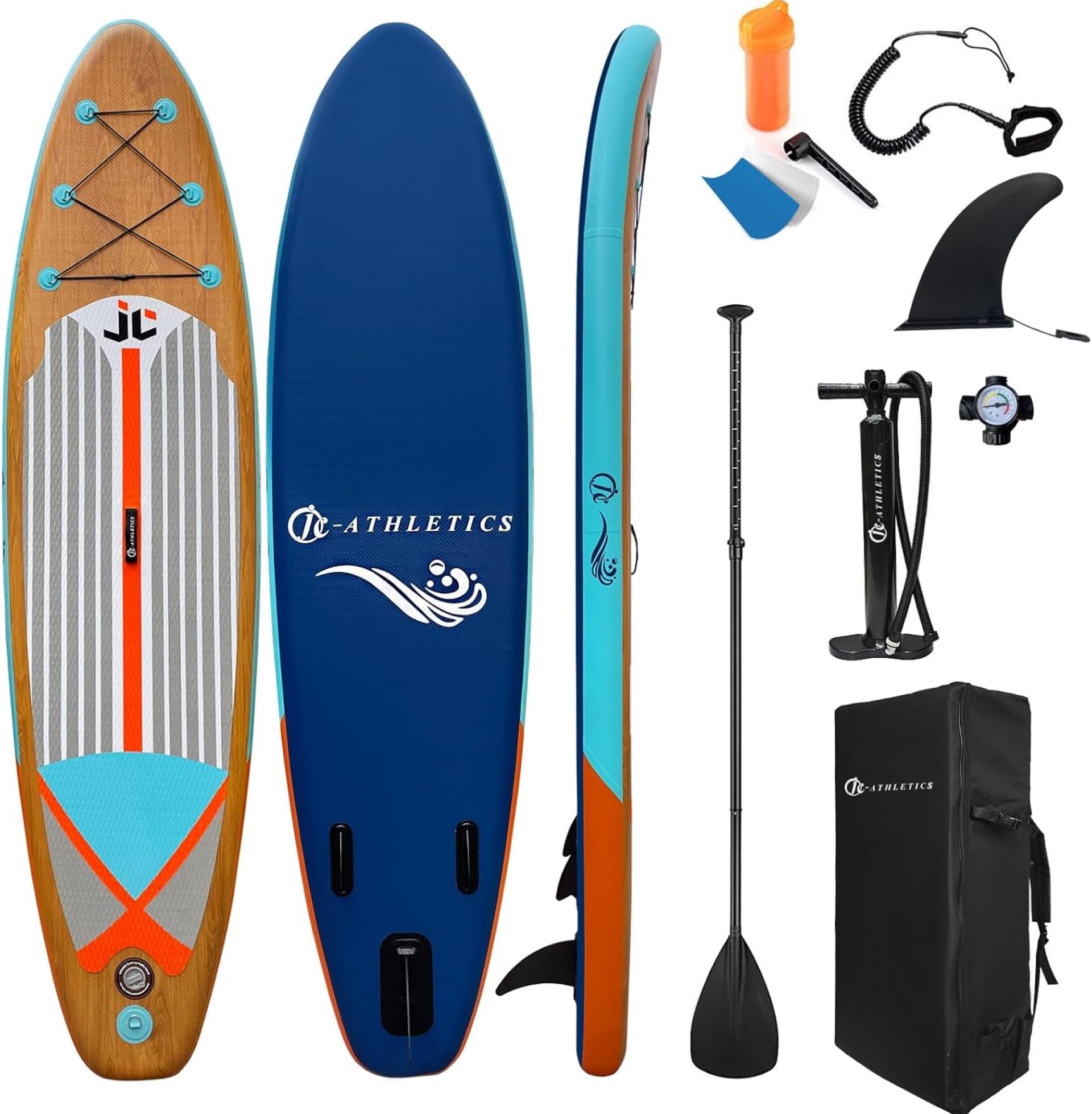 Inflatable Stand Up Paddle Board (6 Inches Thick), ISUP Package W/Premium SUP Accessories & Backpack, Non-Slip Deck,Fins, Adjustable Paddle, Leash, Hand Pump,Standing Boat for Youth & Adult Inflatable Stand Up Paddle Board (6 Inches Thick), ISUP Package W/Premium SUP Accessories & Backpack, Non-Slip Deck,Fins, Adjustable Paddle, Leash, Hand Pump,Standing Boat for Youth & Adult