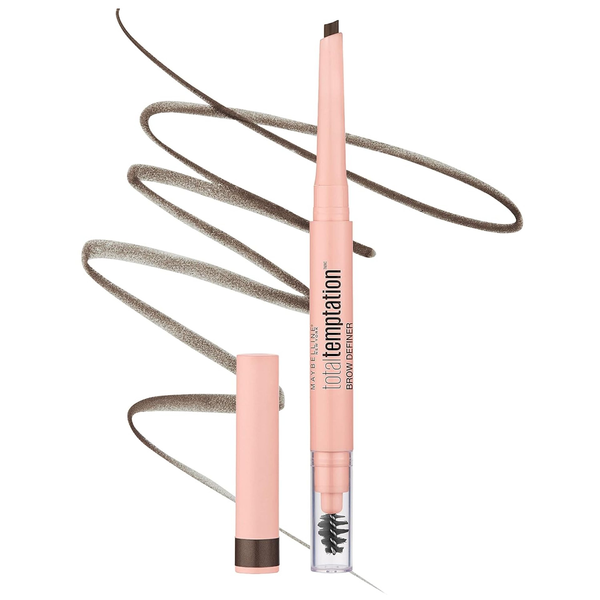 Maybelline Total Temptation Eyebrow Definer Pencil, Deep Brown, 1 Count Maybelline Total Temptation Eyebrow Definer Pencil, Deep Brown, 1 Count